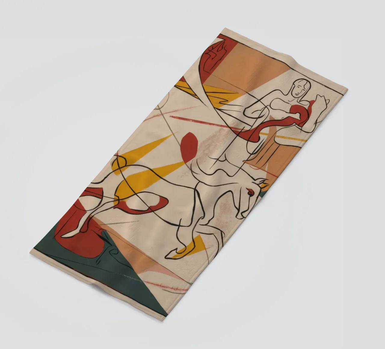 Dynamic Artistic Motion beach towel by Crimson Whisper