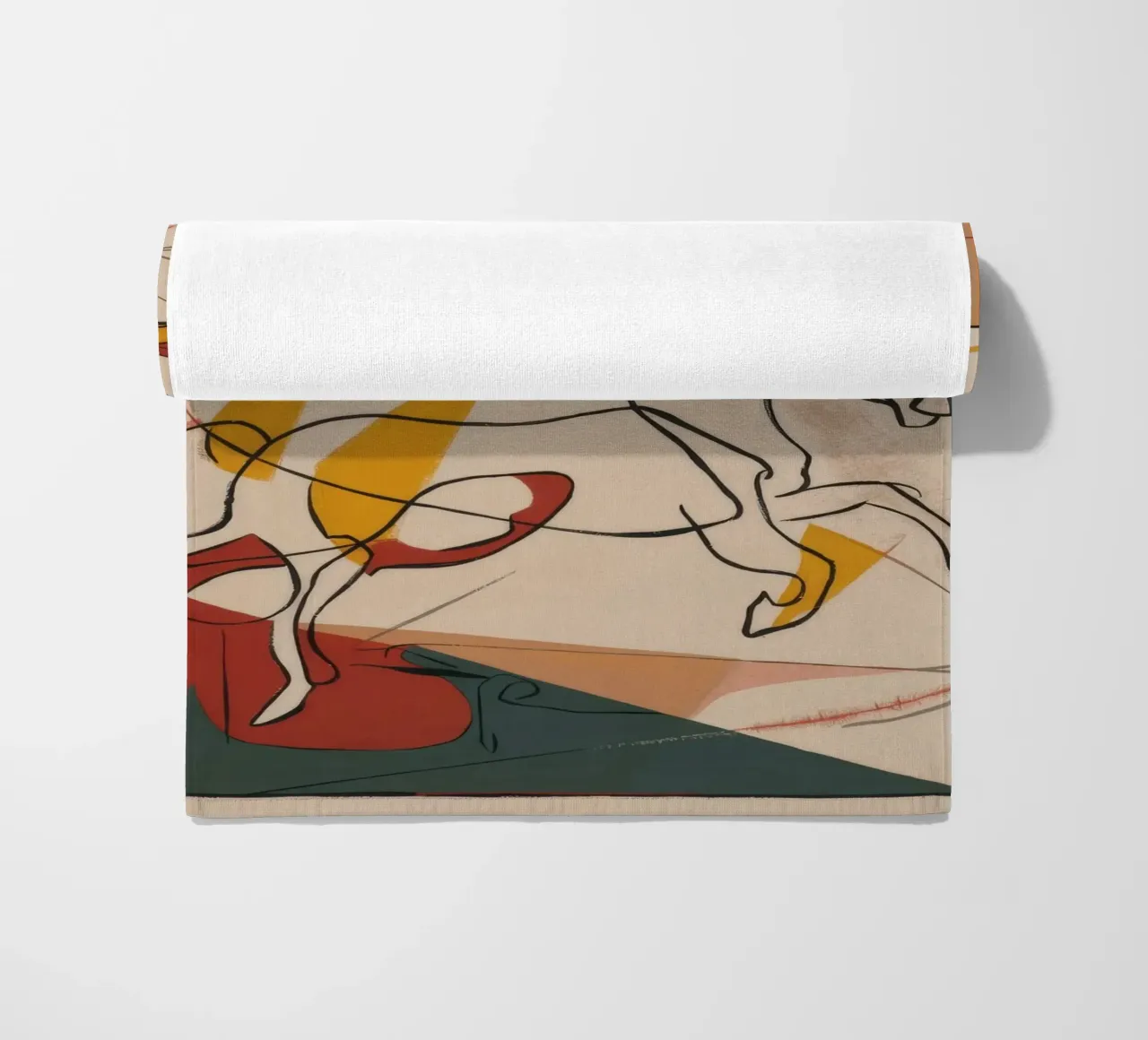 Dynamic Artistic Motion beach towel by Crimson Whisper