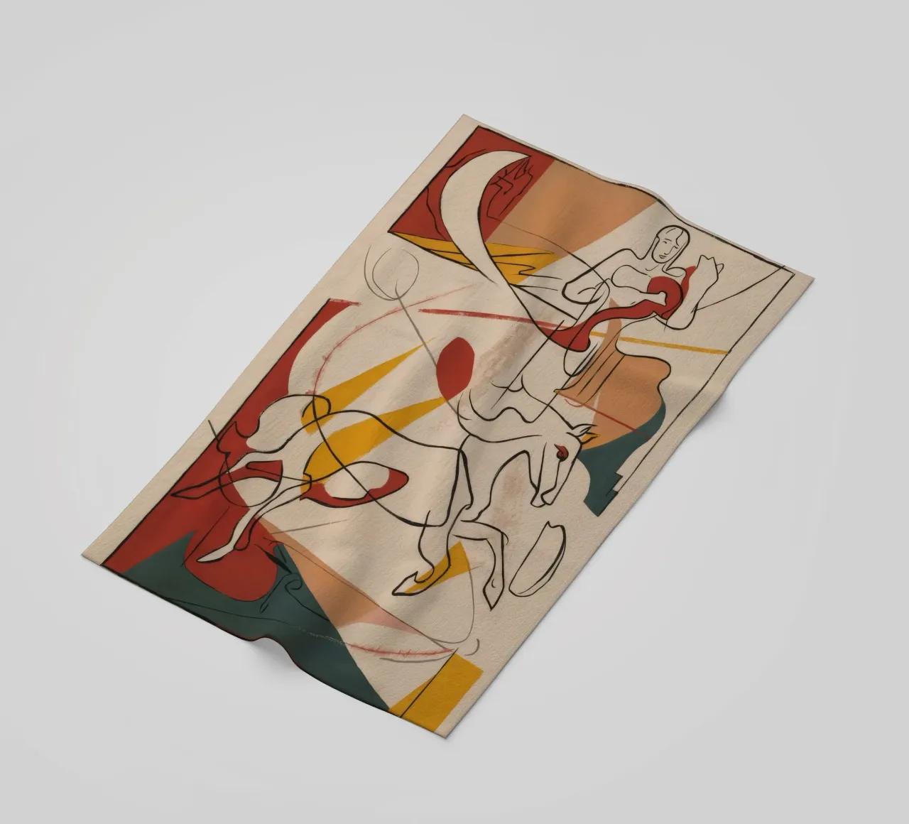 Dynamic Artistic Motion beach towel by Crimson Whisper