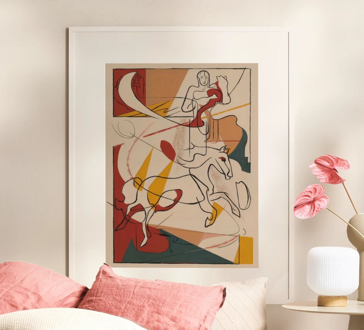 Mouvement artistique dynamique poster de Crimson Whisper