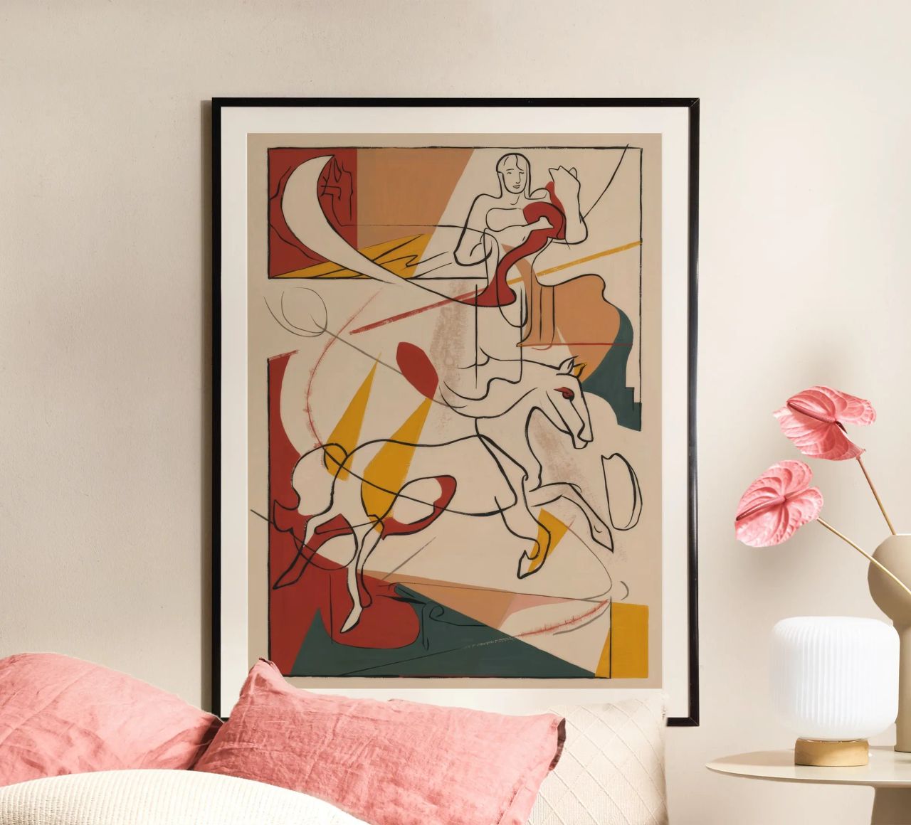 Mouvement artistique dynamique poster de Crimson Whisper