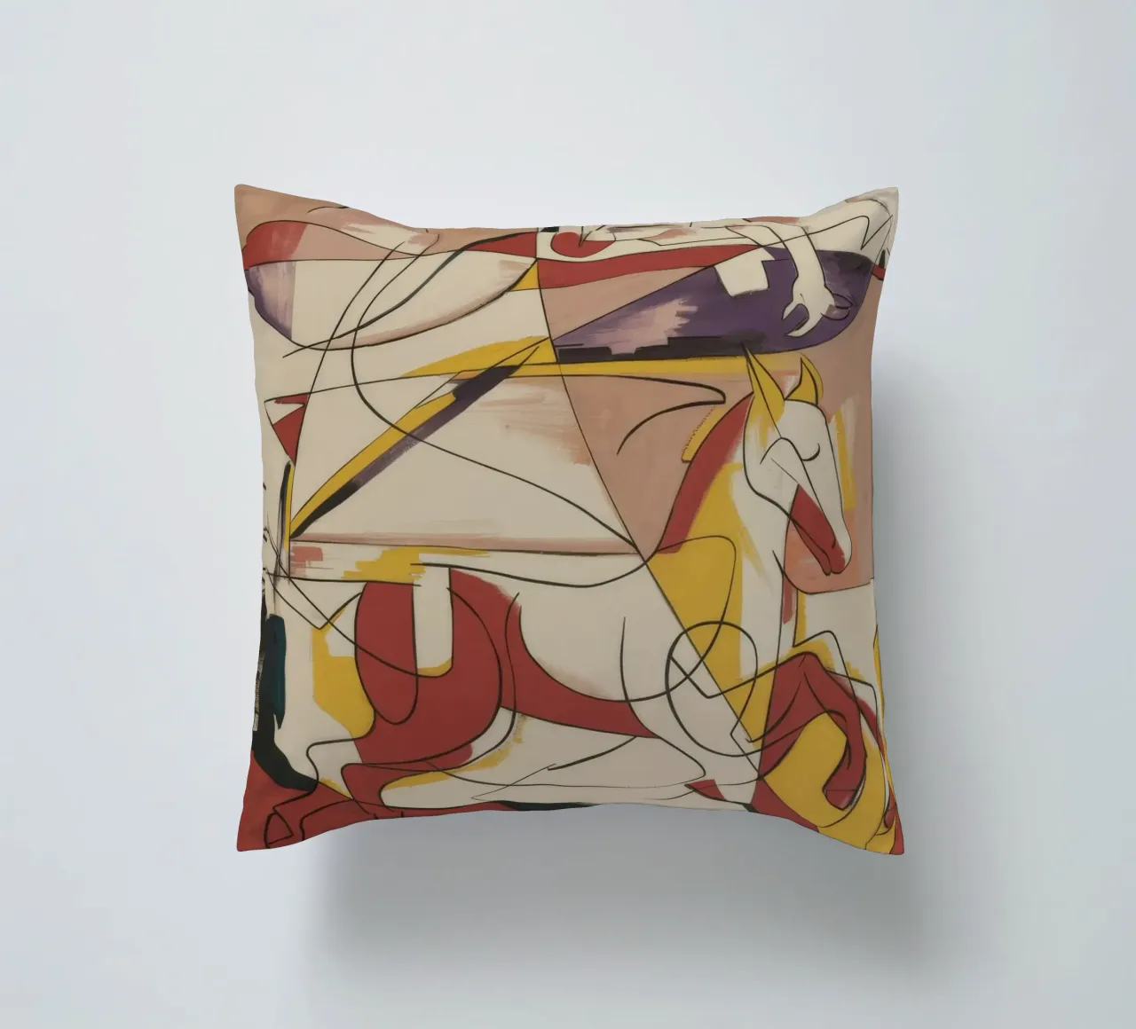 Energetic Creative Expression decorative cushion by Crimson Whisper
