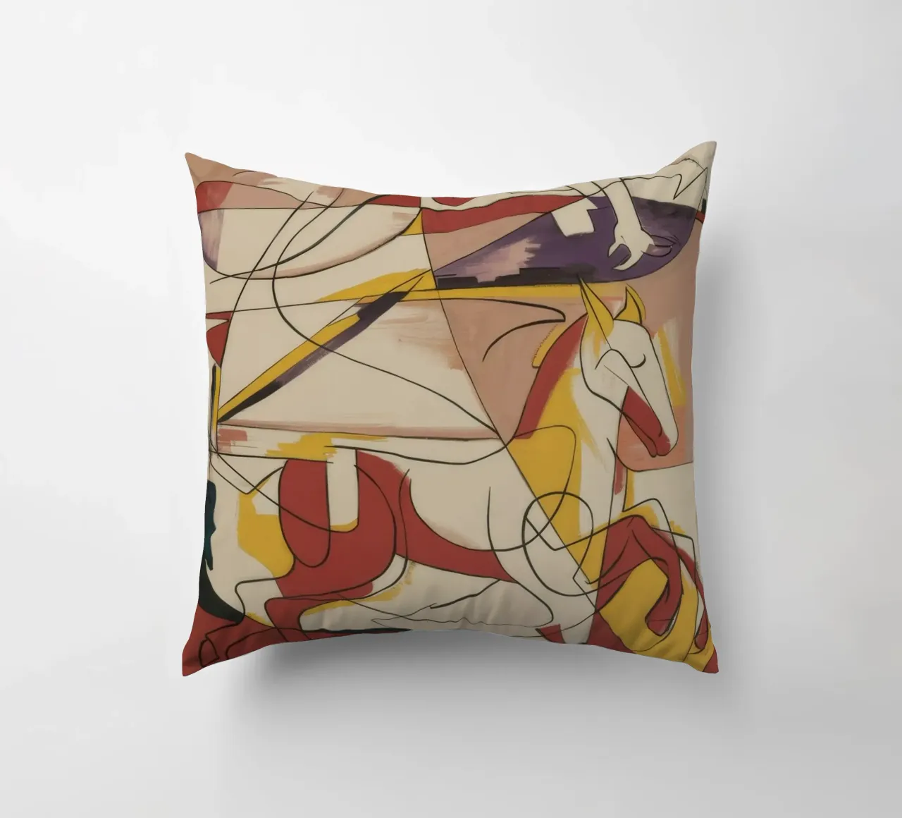 Energetic Creative Expression decorative cushion by Crimson Whisper