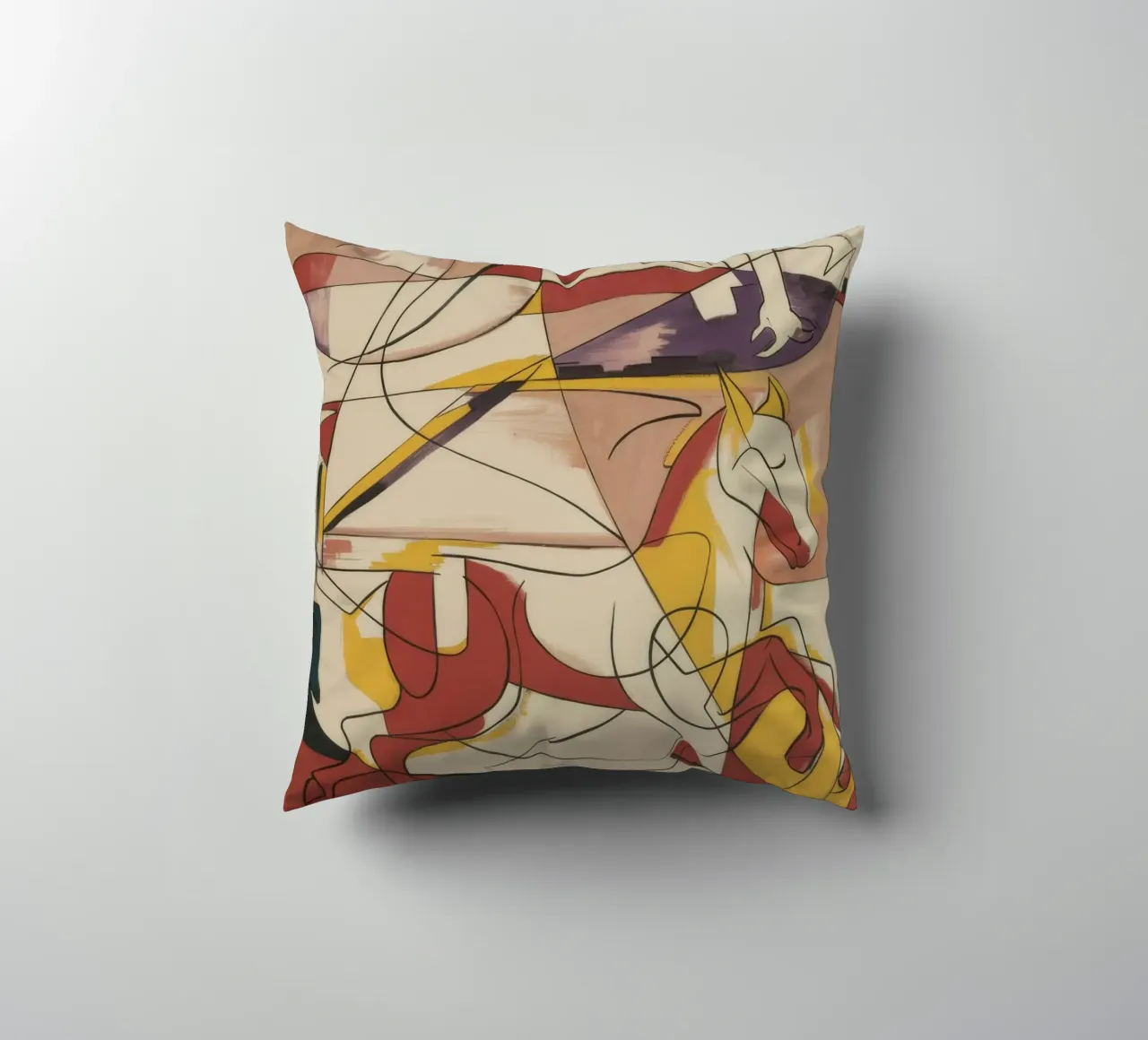 Energetic Creative Expression decorative cushion by Crimson Whisper