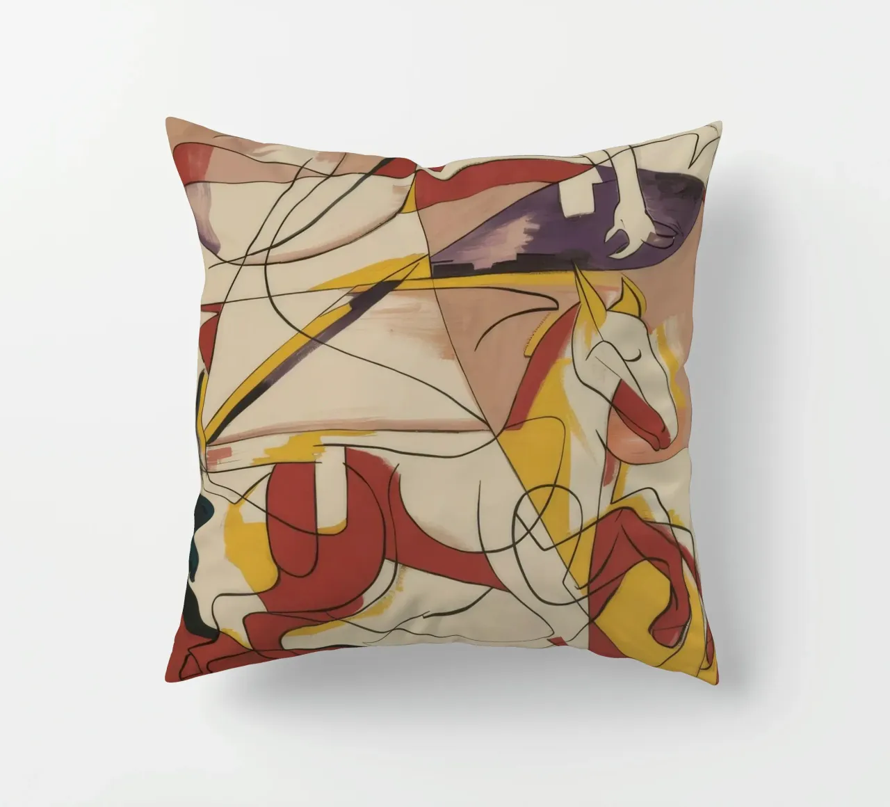 Energetic Creative Expression decorative cushion by Crimson Whisper
