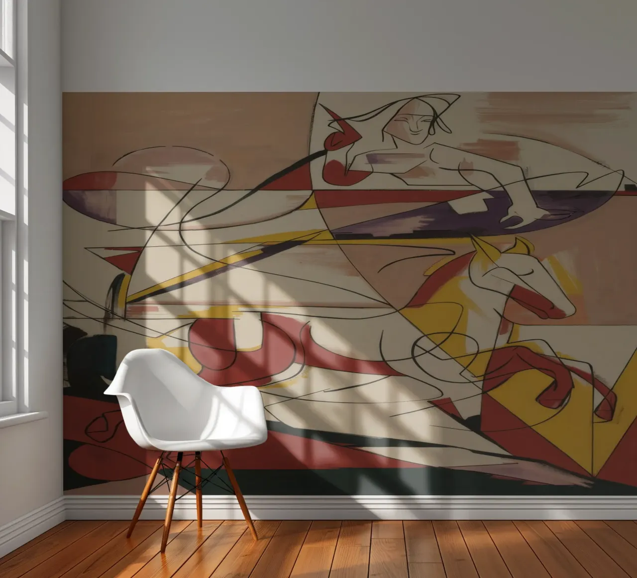 Energieke creatieve expressie fotobehang van Crimson Whisper