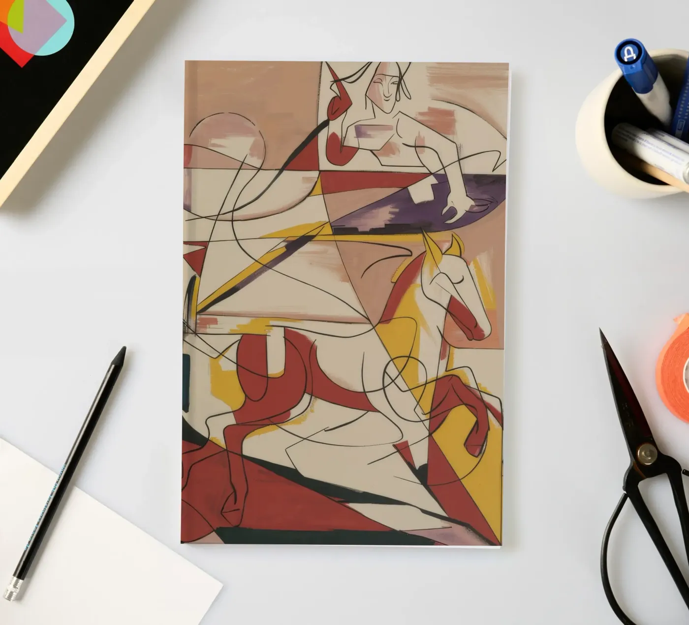 Energetic Creative Expression notebook by Crimson Whisper