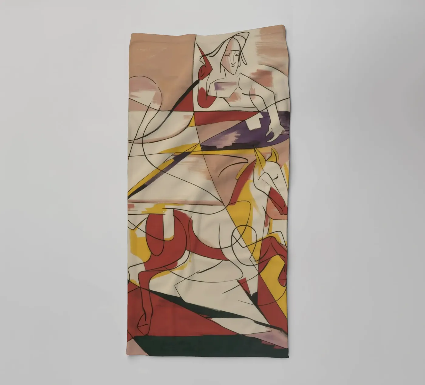 Energetic Creative Expression towel by Crimson Whisper