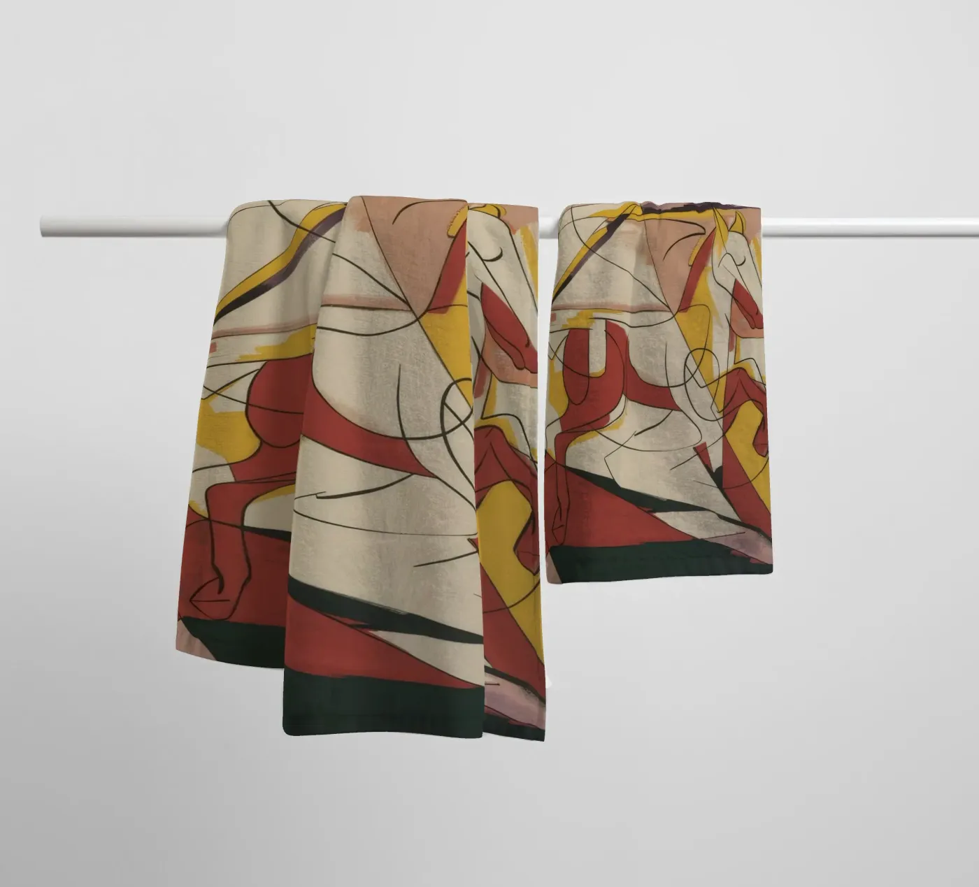 Energetic Creative Expression towel by Crimson Whisper