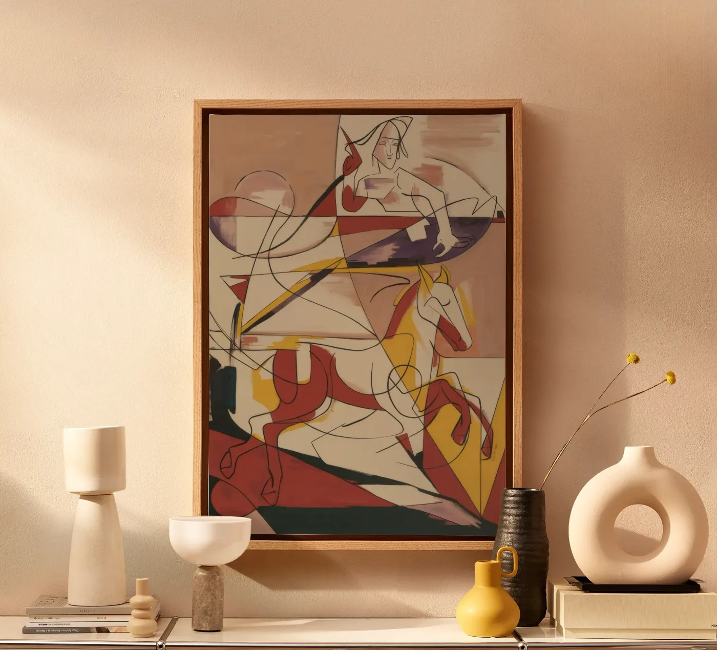 Energieke creatieve expressie canvas van Crimson Whisper