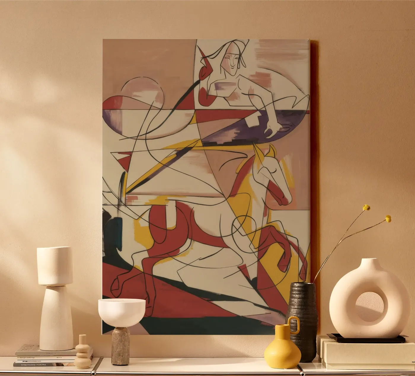 Energieke creatieve expressie canvas van Crimson Whisper