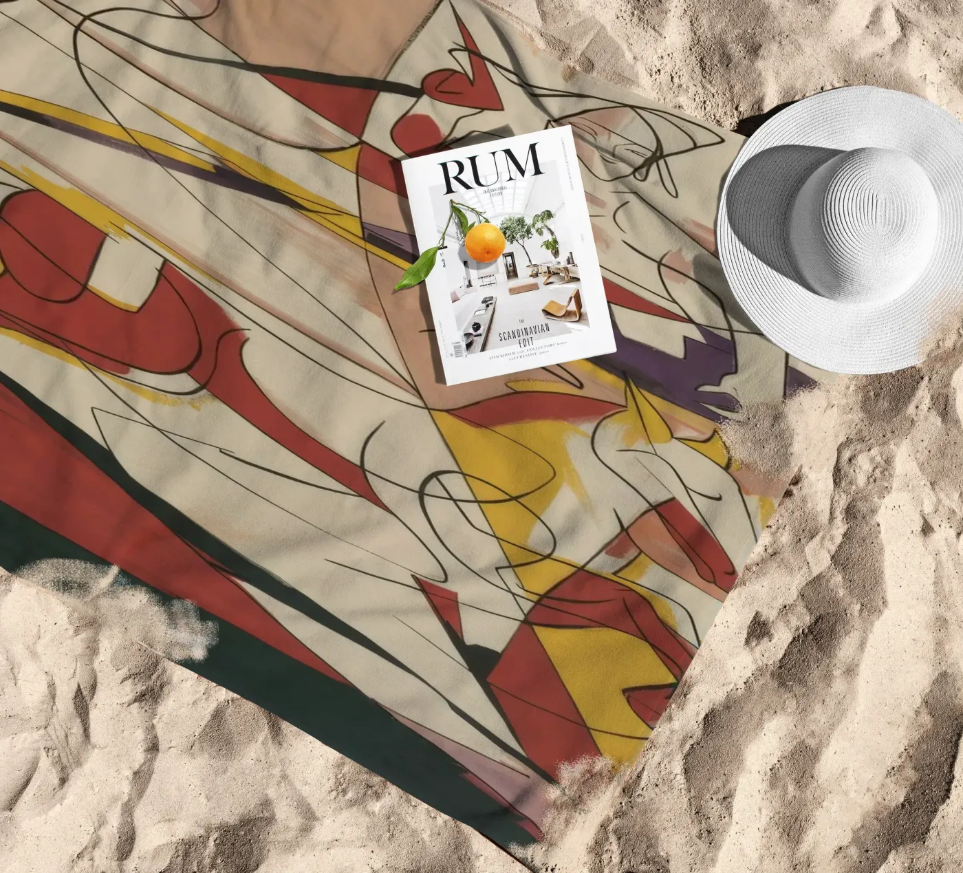 Energetic Creative Expression beach towel by Crimson Whisper