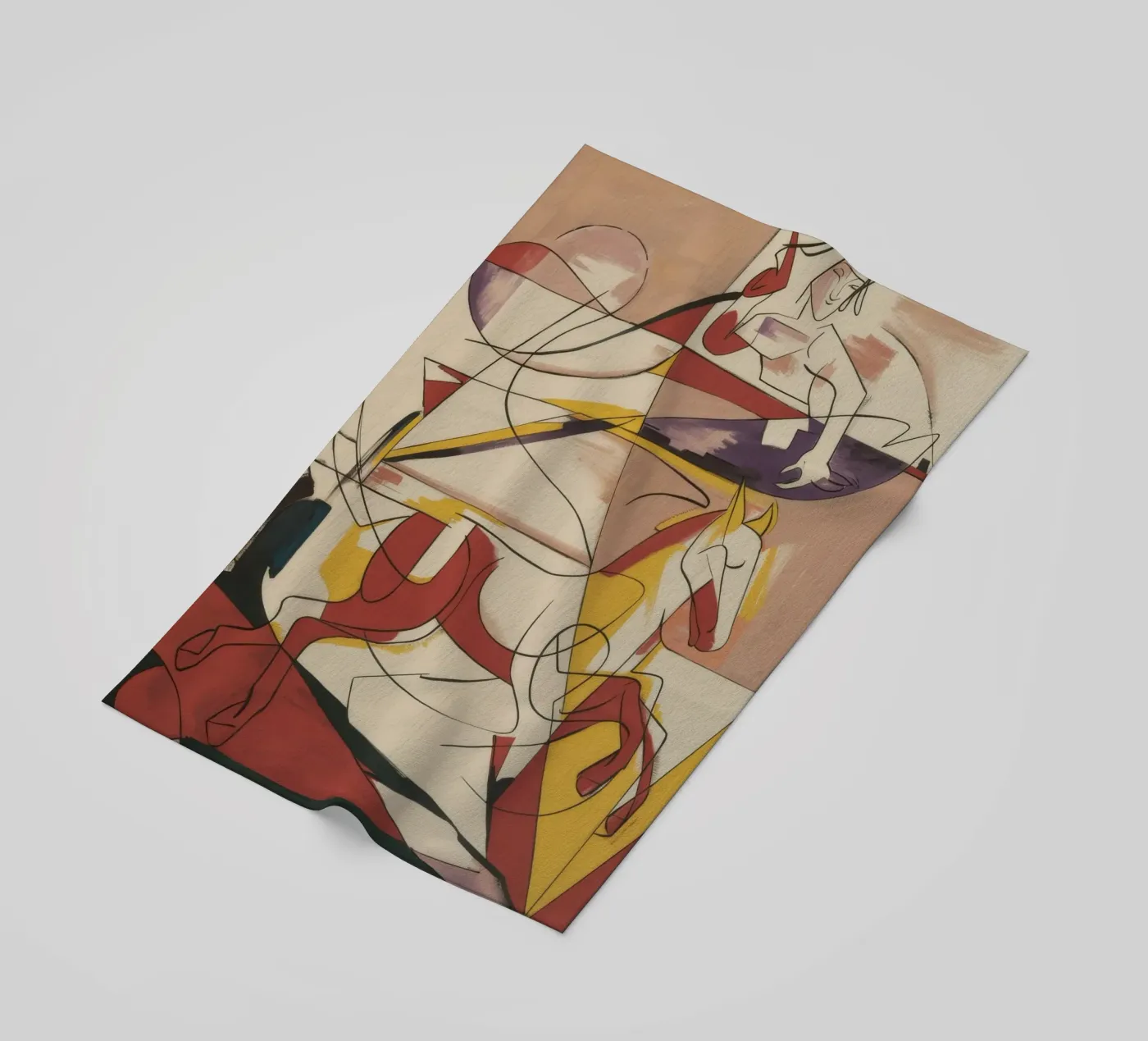 Energetic Creative Expression beach towel by Crimson Whisper