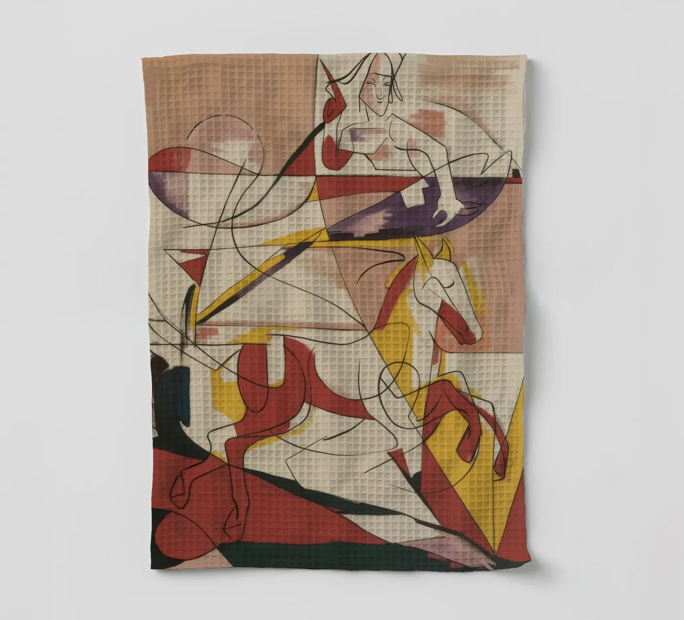 Energetischer kreativer Ausdruck Geschirrtuch von Crimson Whisper