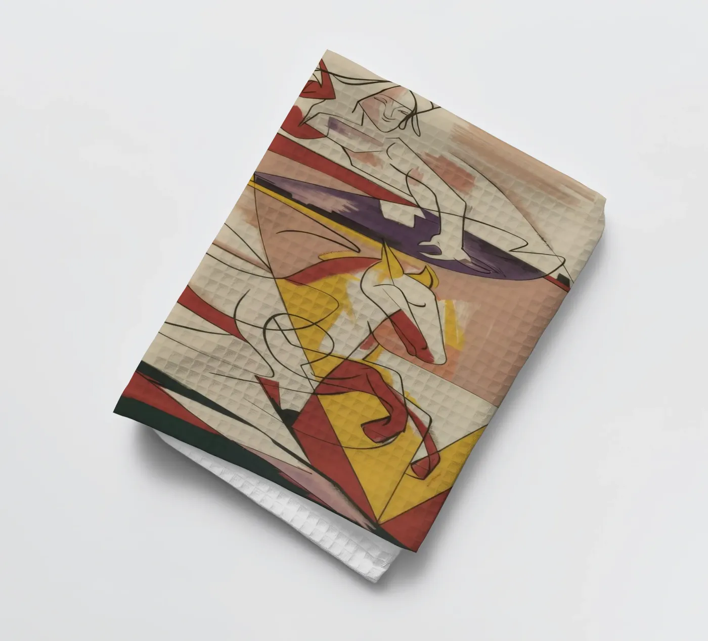 Energetischer kreativer Ausdruck Geschirrtuch von Crimson Whisper