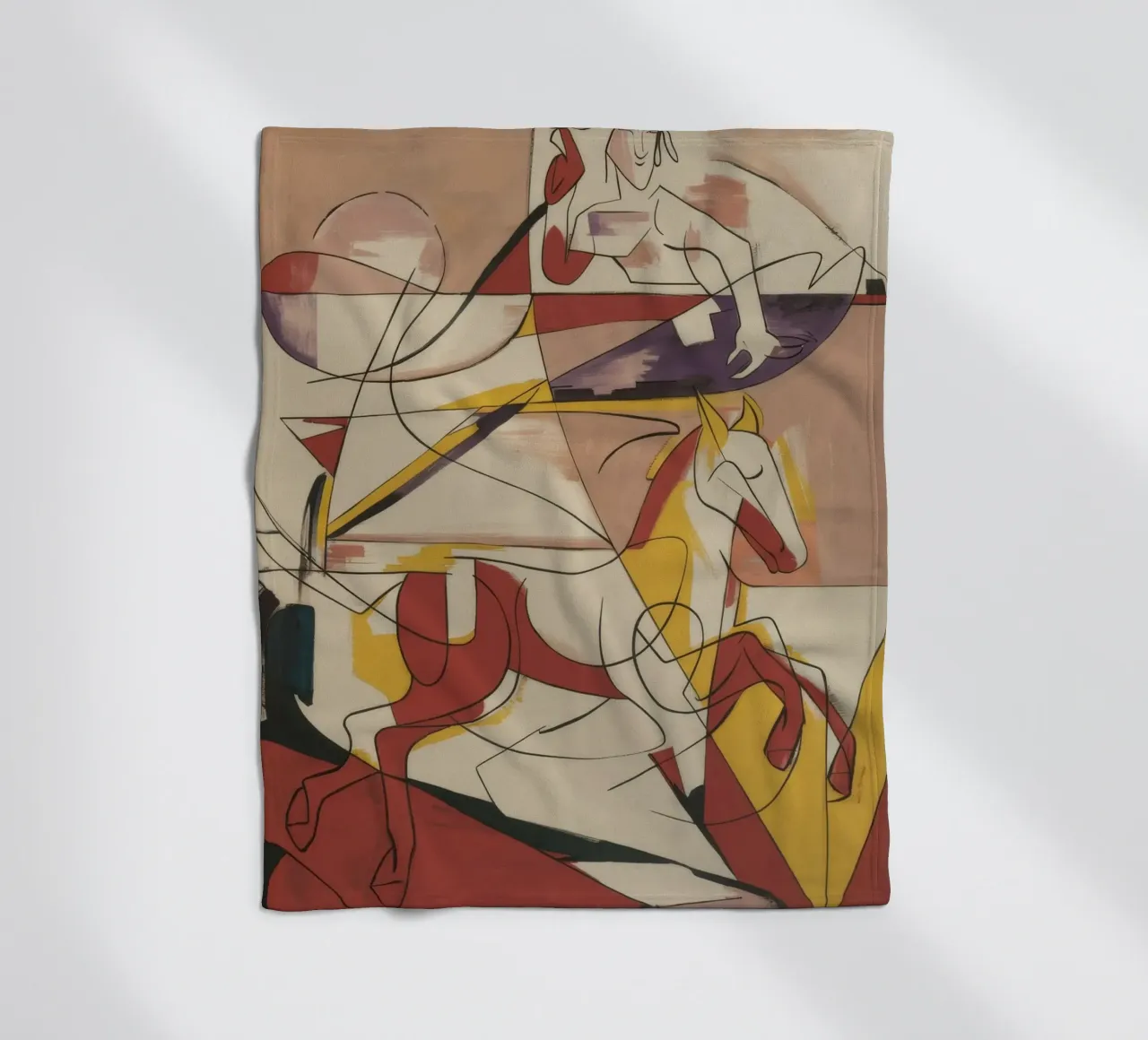 Energetischer kreativer Ausdruck Fleecedecke von Crimson Whisper