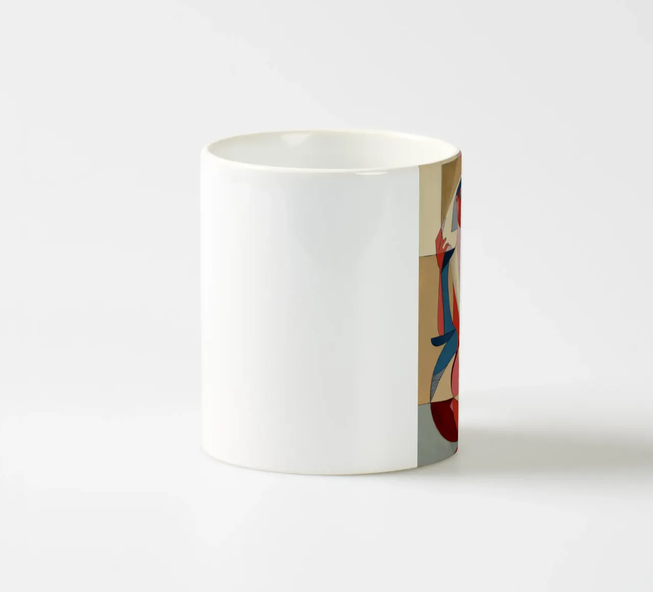 Abbraccio artistico appassionato tazza in ceramica da Crimson Whisper