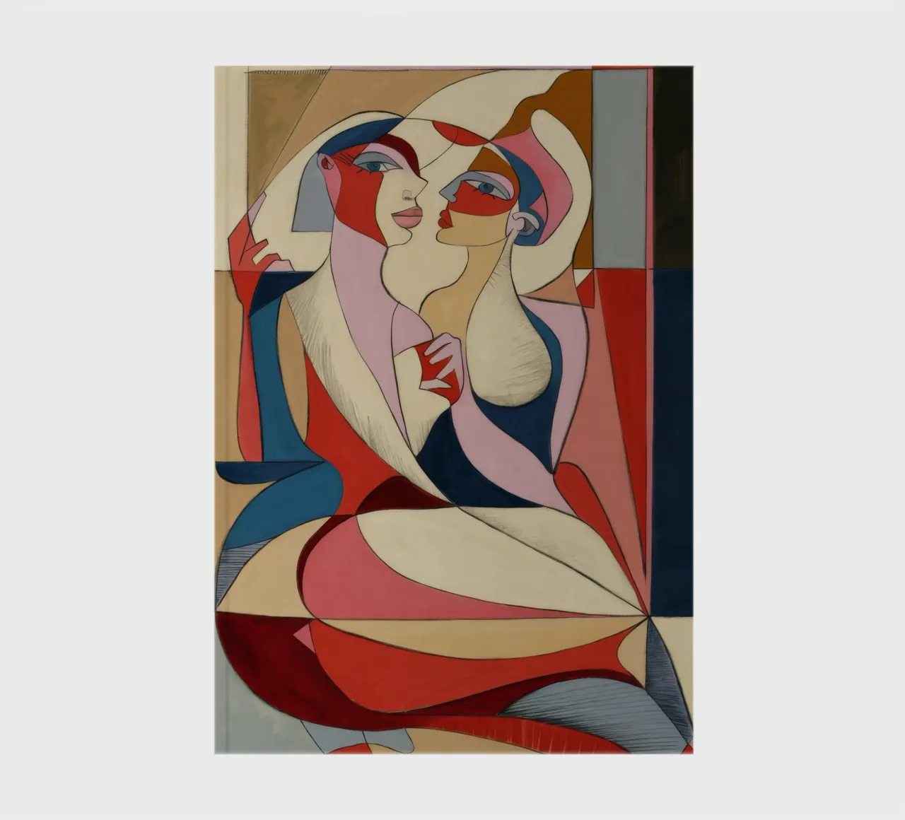 Passionate Artistic Embrace notebook by Crimson Whisper