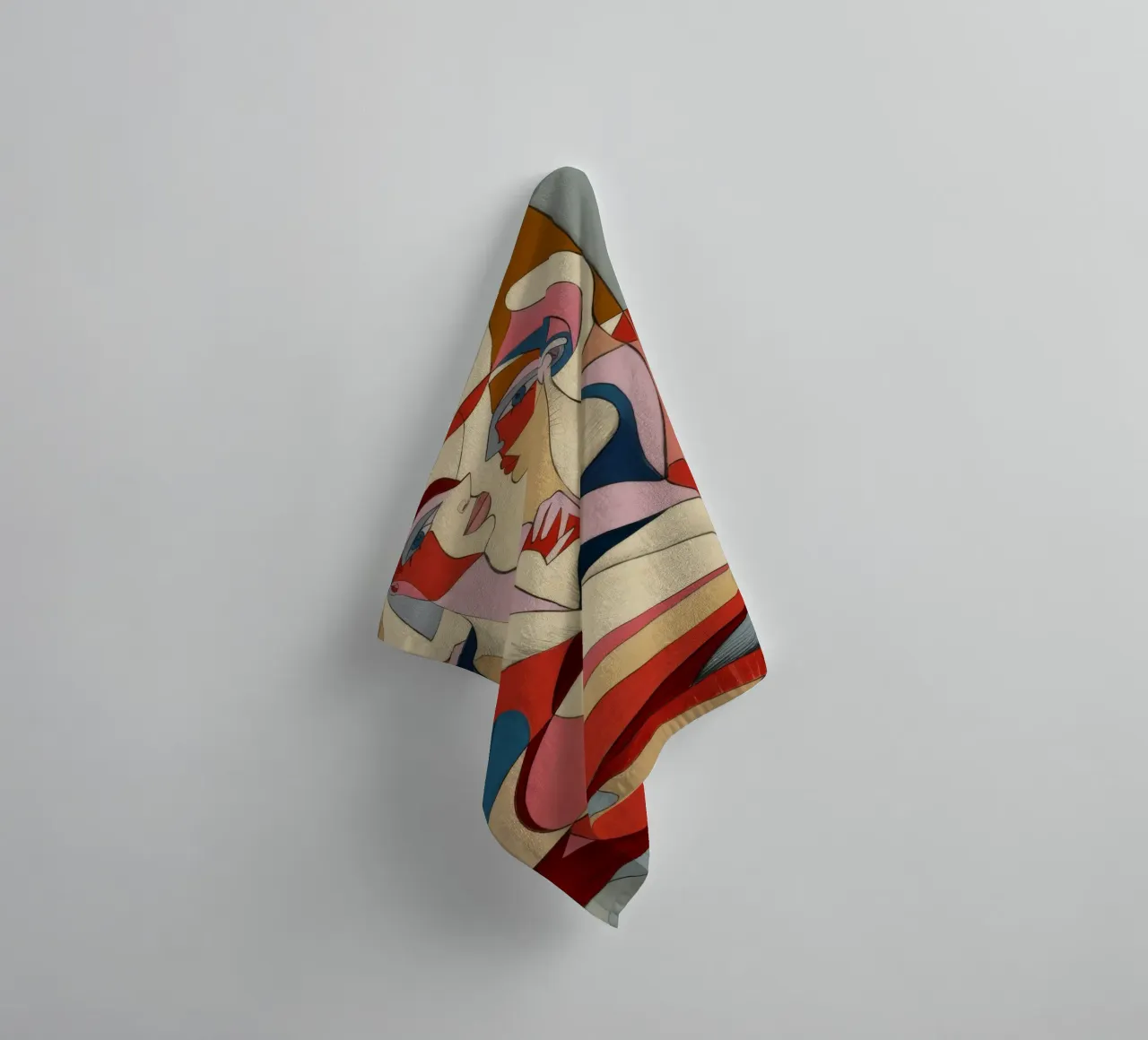 Passionate Artistic Embrace towel by Crimson Whisper