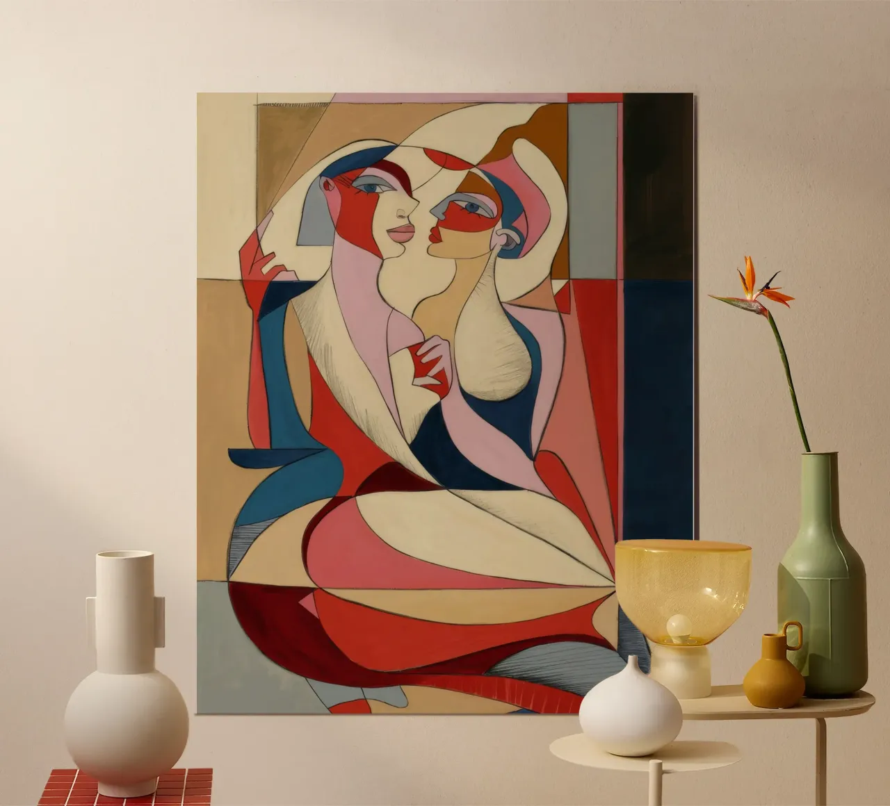 Passionate Artistic Embrace poster by Crimson Whisper