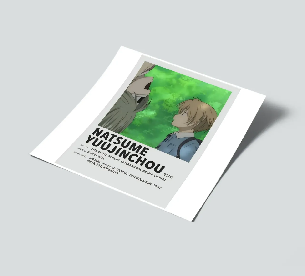 NATSUME YUUJINCHOU  2008 sticker sheet by Totoya