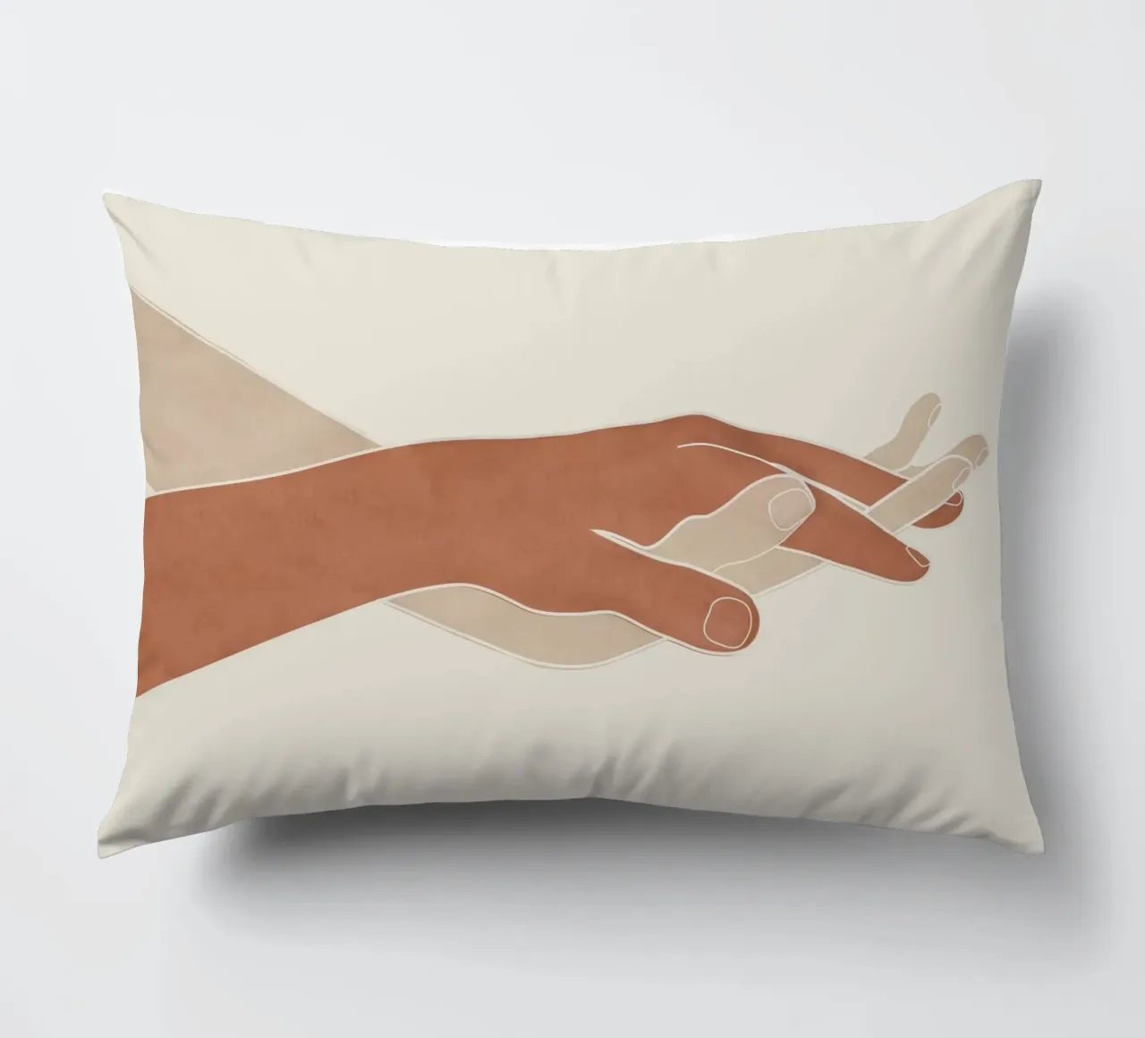 Holding Hands cuscino da Nadjaa