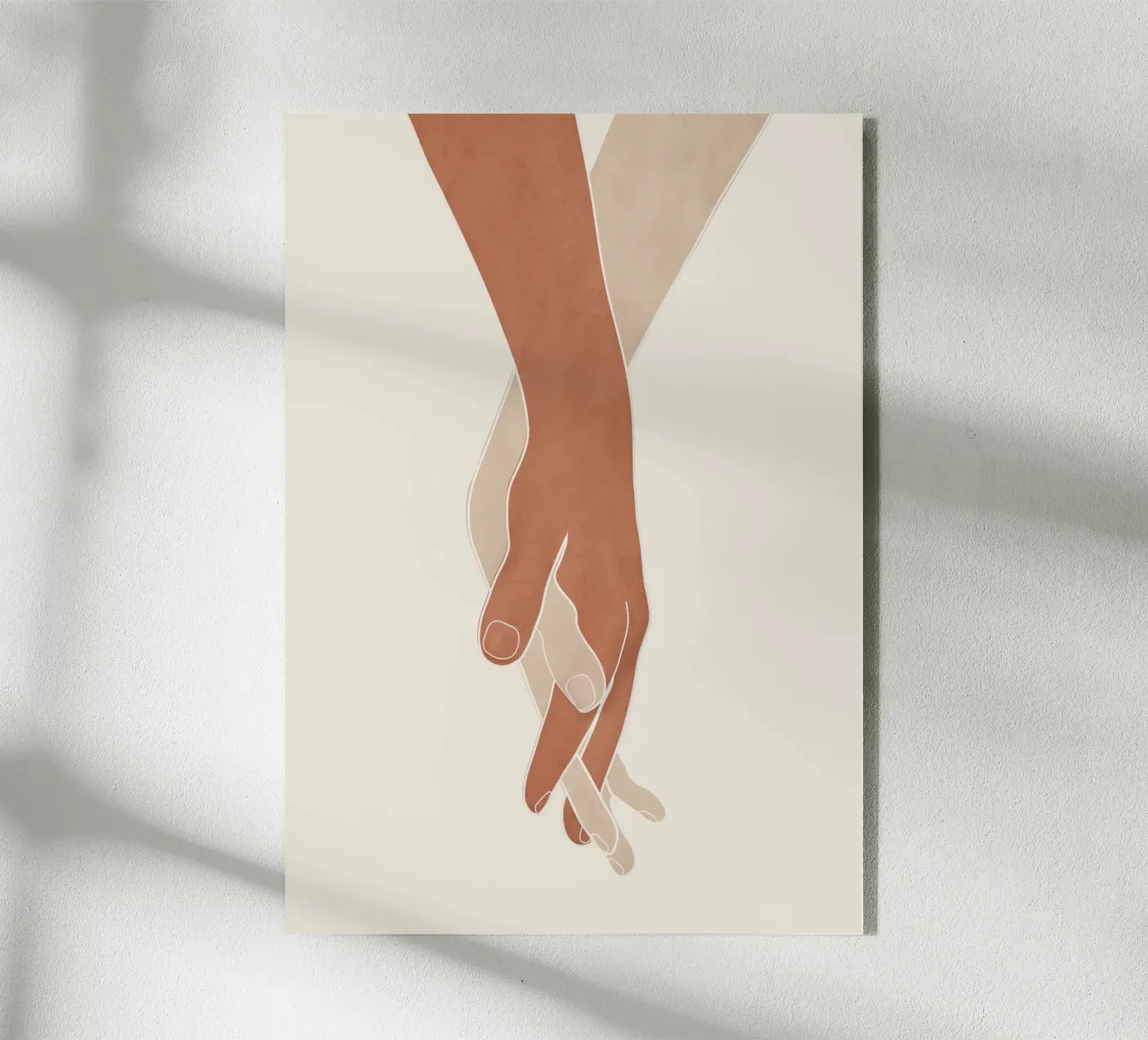 Holding Hands plexiglass da Nadjaa