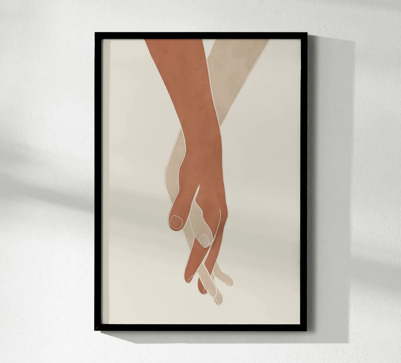 Holding Hands carta hahnemühle da Nadjaa