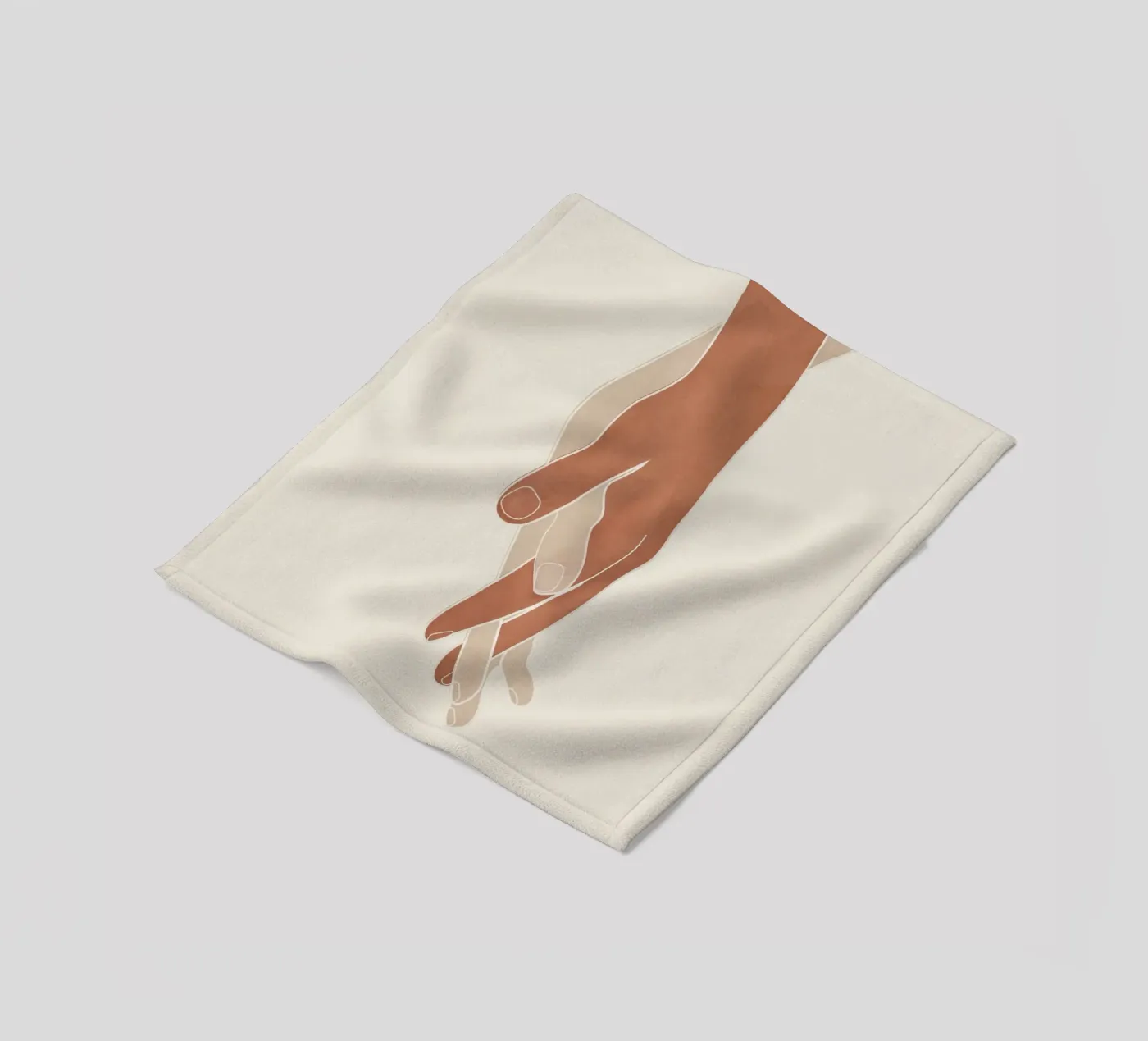 Holding Hands Fleecedecke von Nadjaa