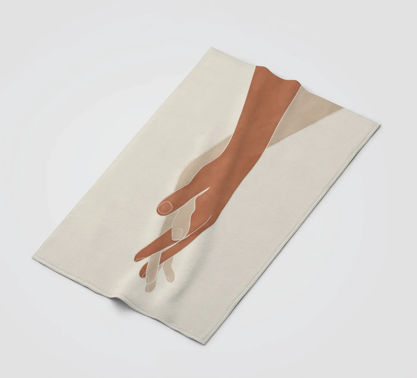Holding Hands Fleecedecke von Nadjaa