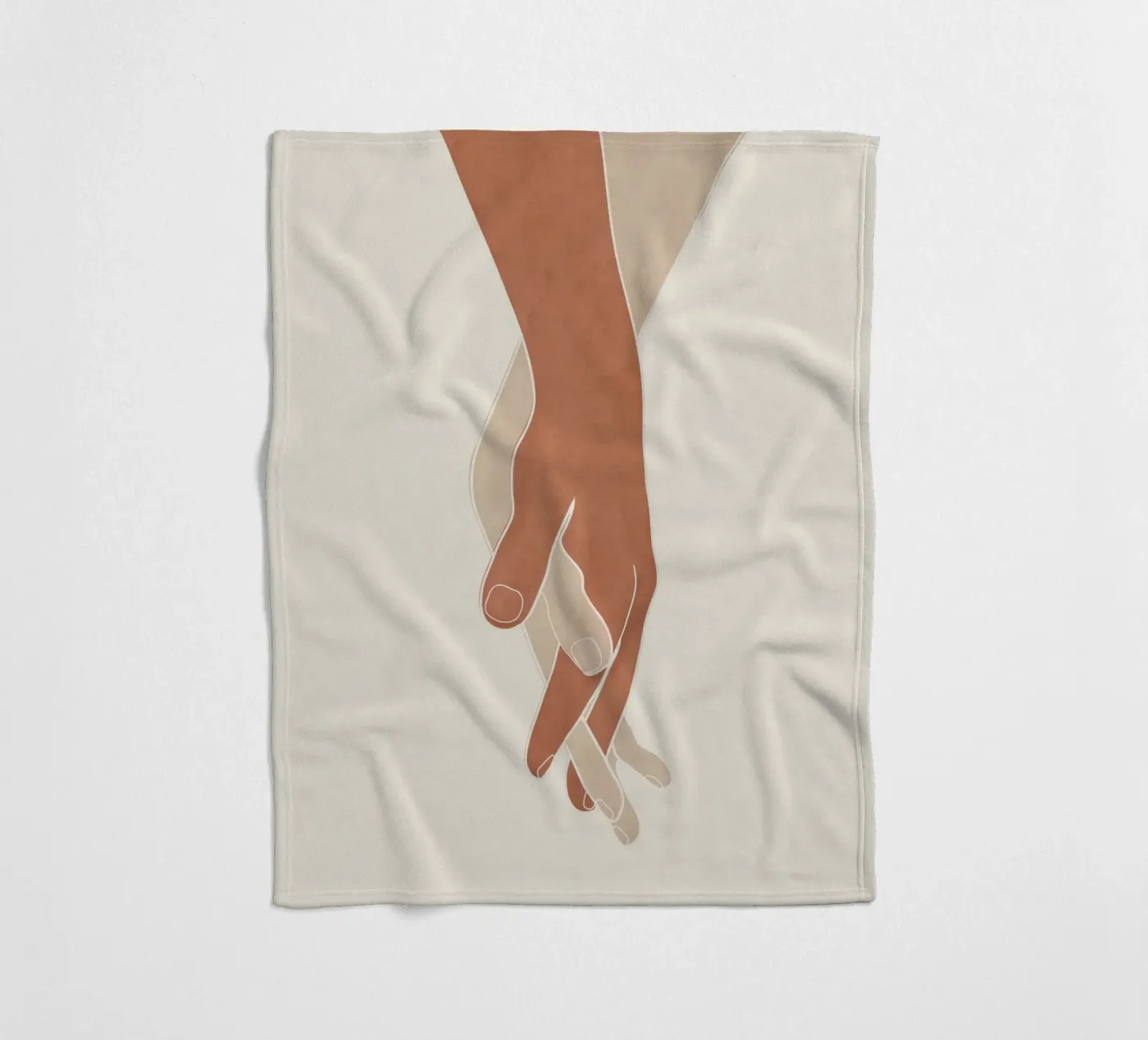 Holding Hands Fleecedecke von Nadjaa