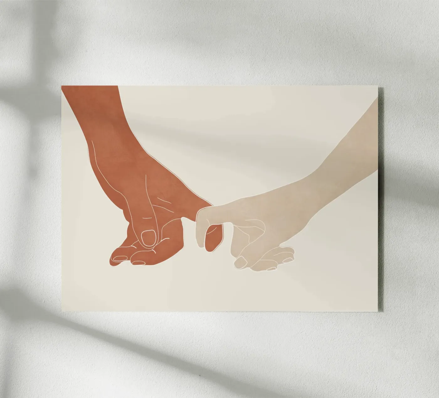 Holding On acryl van Nadjaa