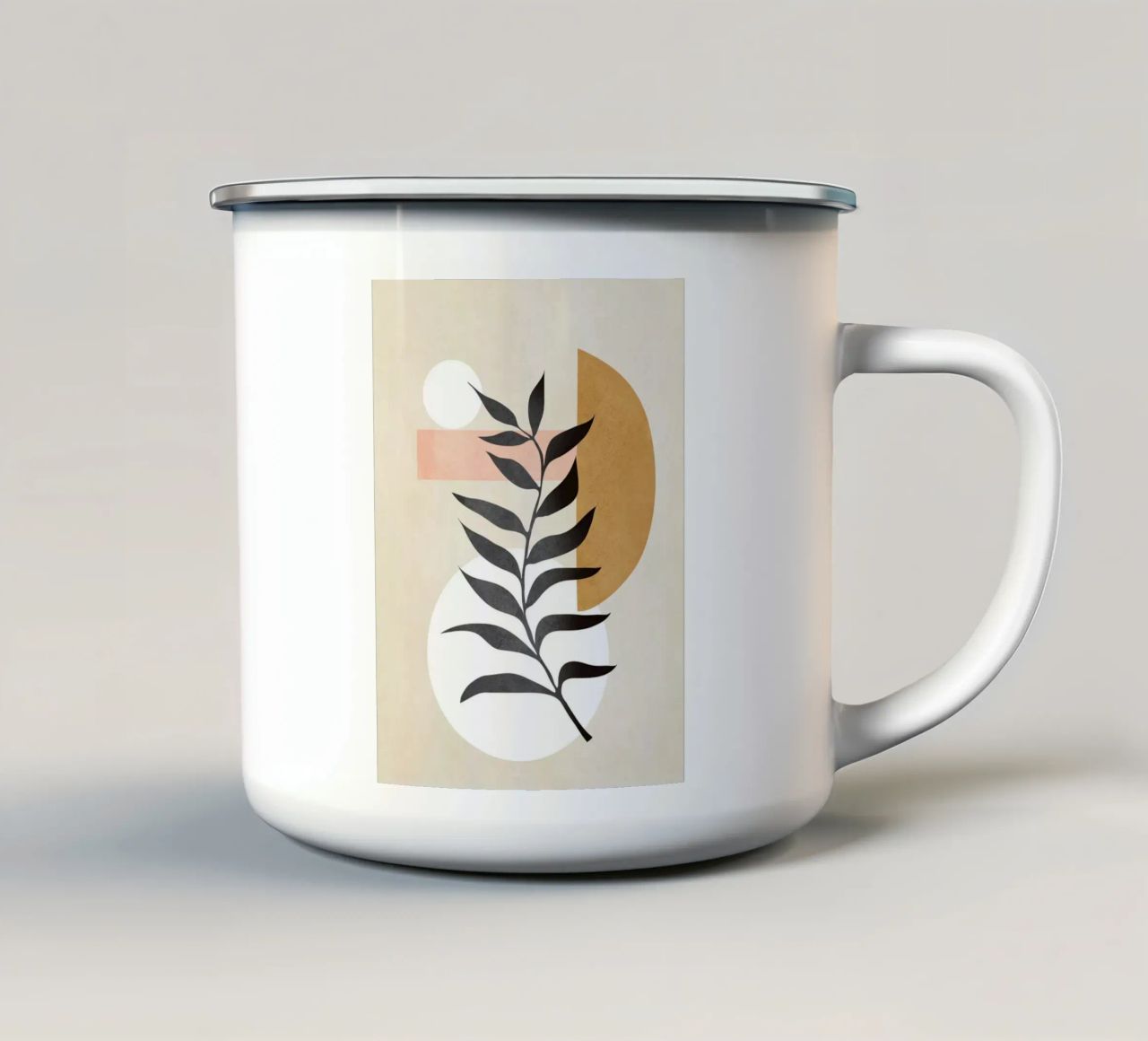 Minimal Abstract Shapes 16 tazza in smalto da Nadjaa