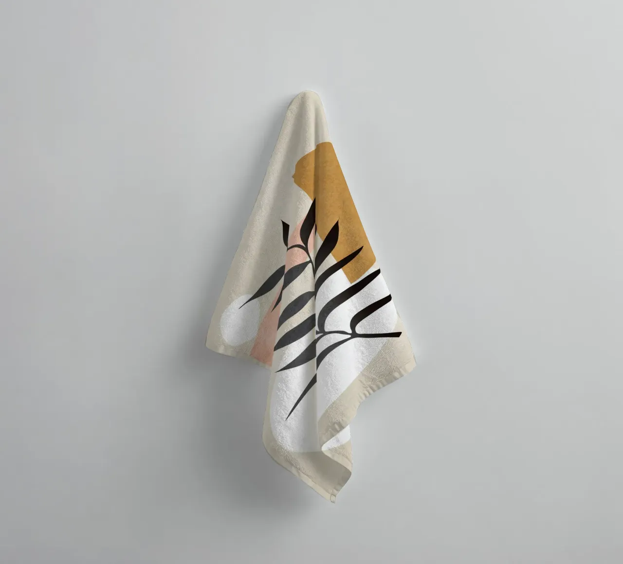Minimal Abstract Shapes 16 Handtuch von Nadjaa