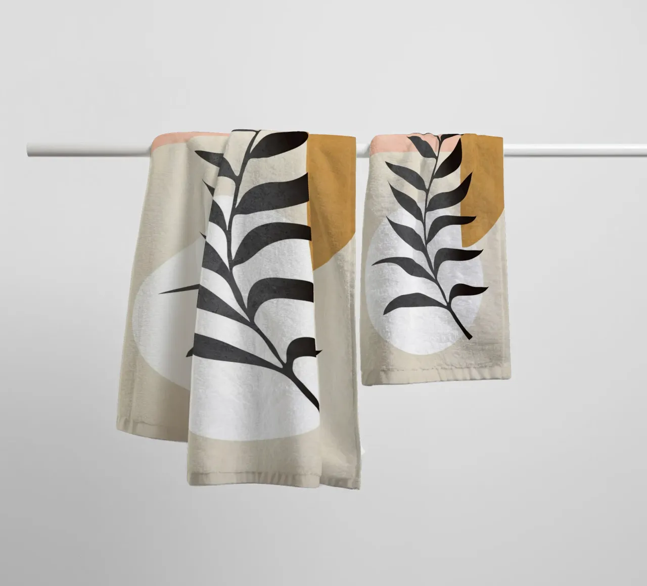 Minimal Abstract Shapes 16 badhanddoek van Nadjaa