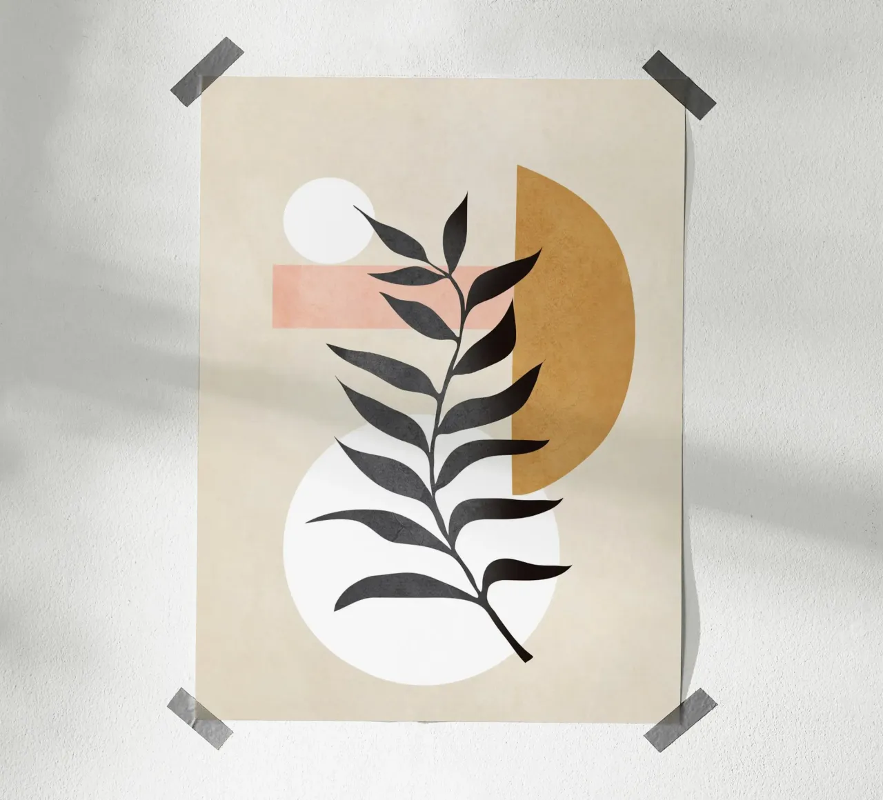Minimal Abstract Shapes 16 carta hahnemühle da Nadjaa