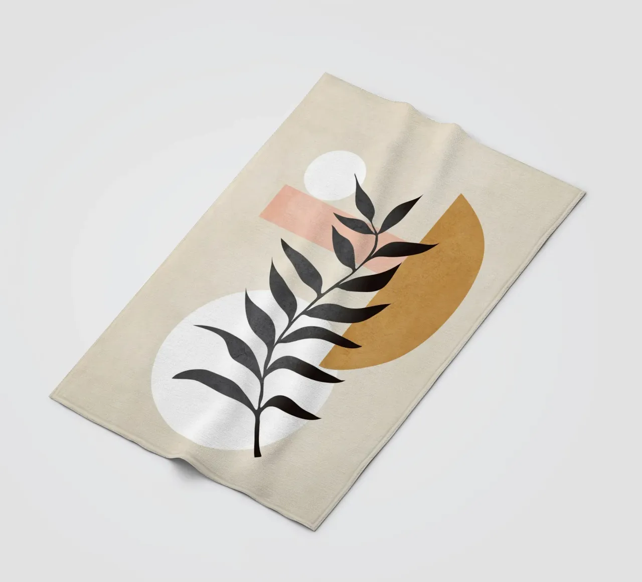 Minimal Abstract Shapes 16 Fleecedecke von Nadjaa