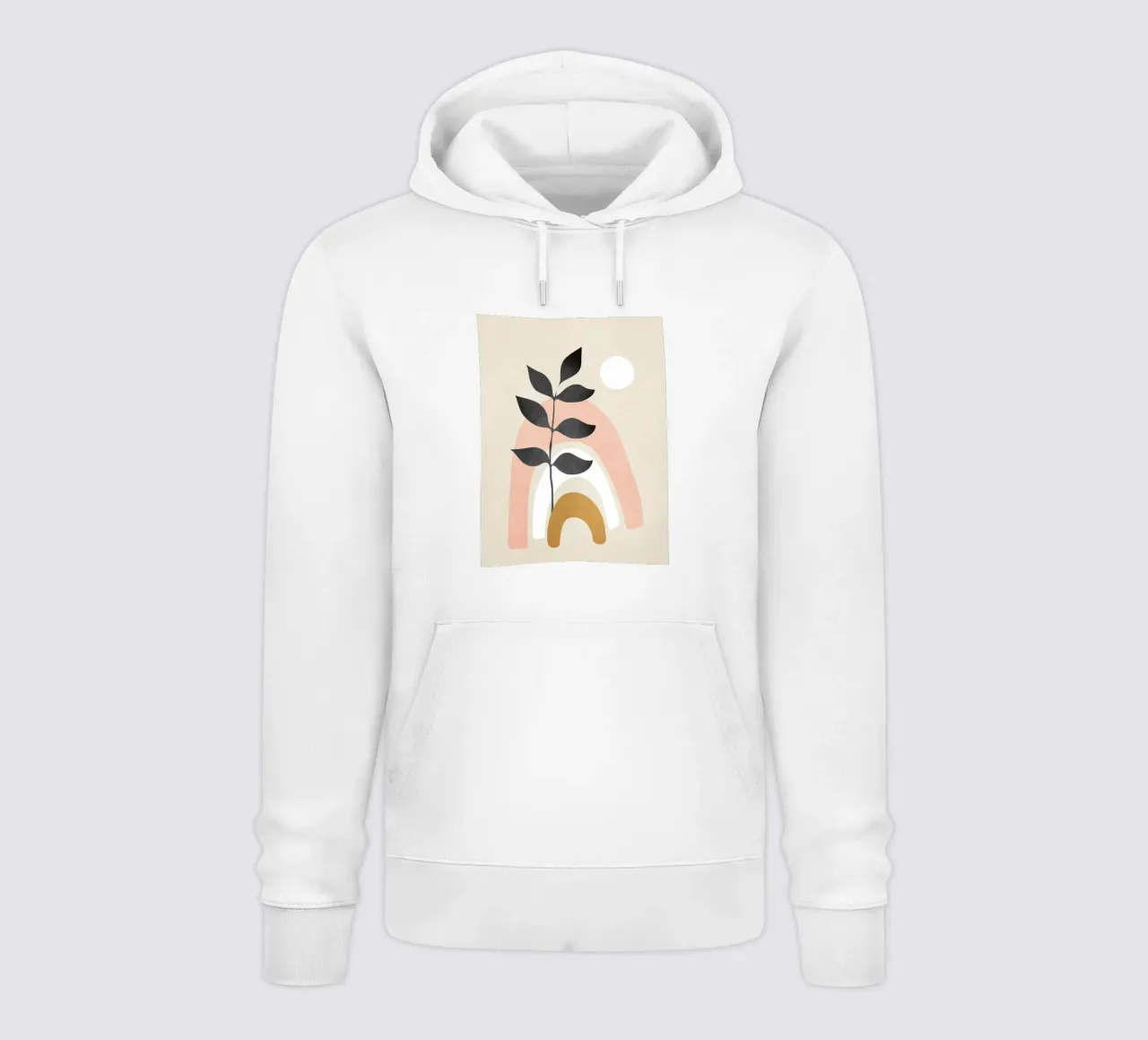 Minimal Abstract Shapes 17 felpa con cappuccio da Nadjaa