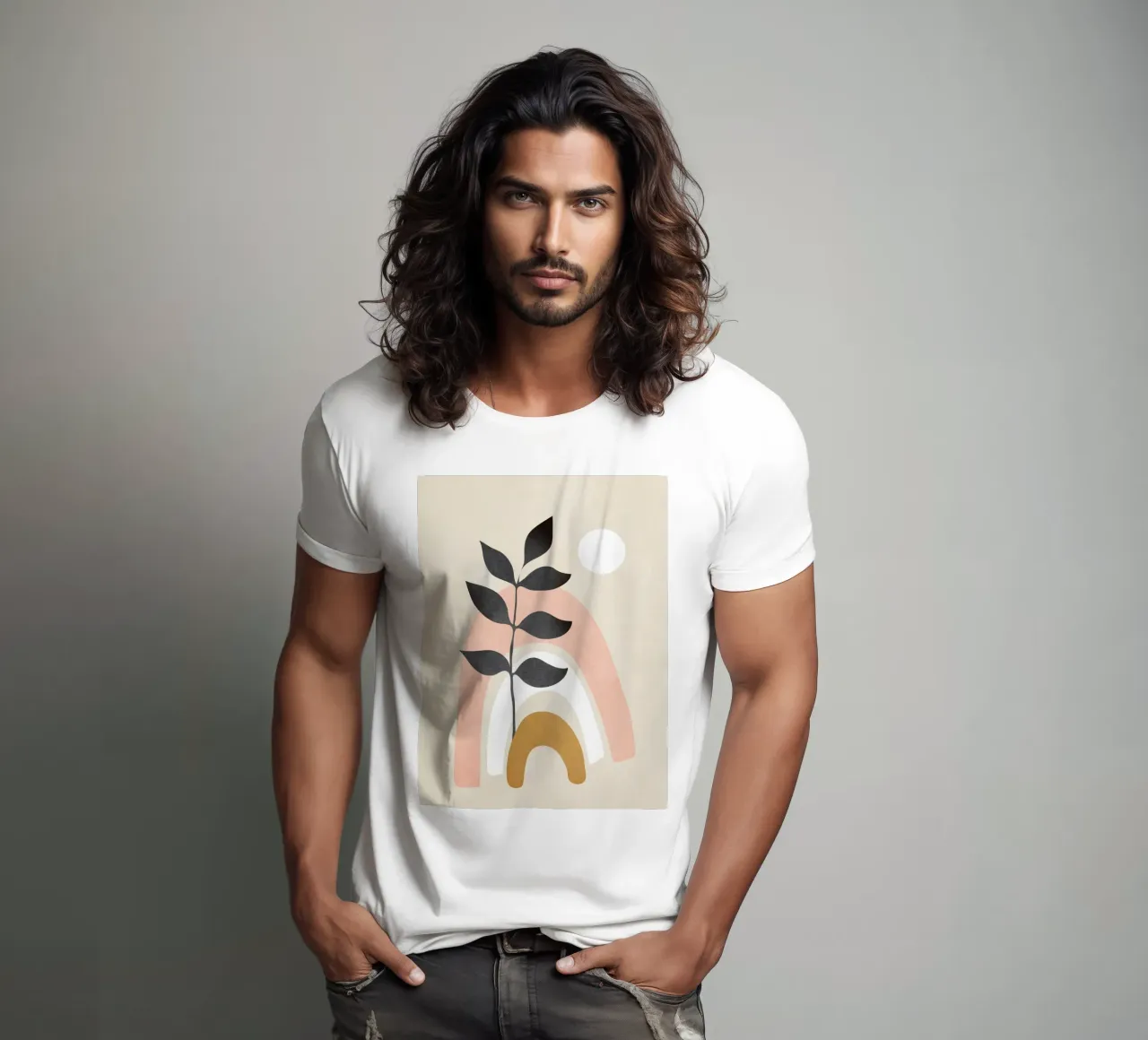 Minimal Abstract Shapes 17 t-shirt da Nadjaa