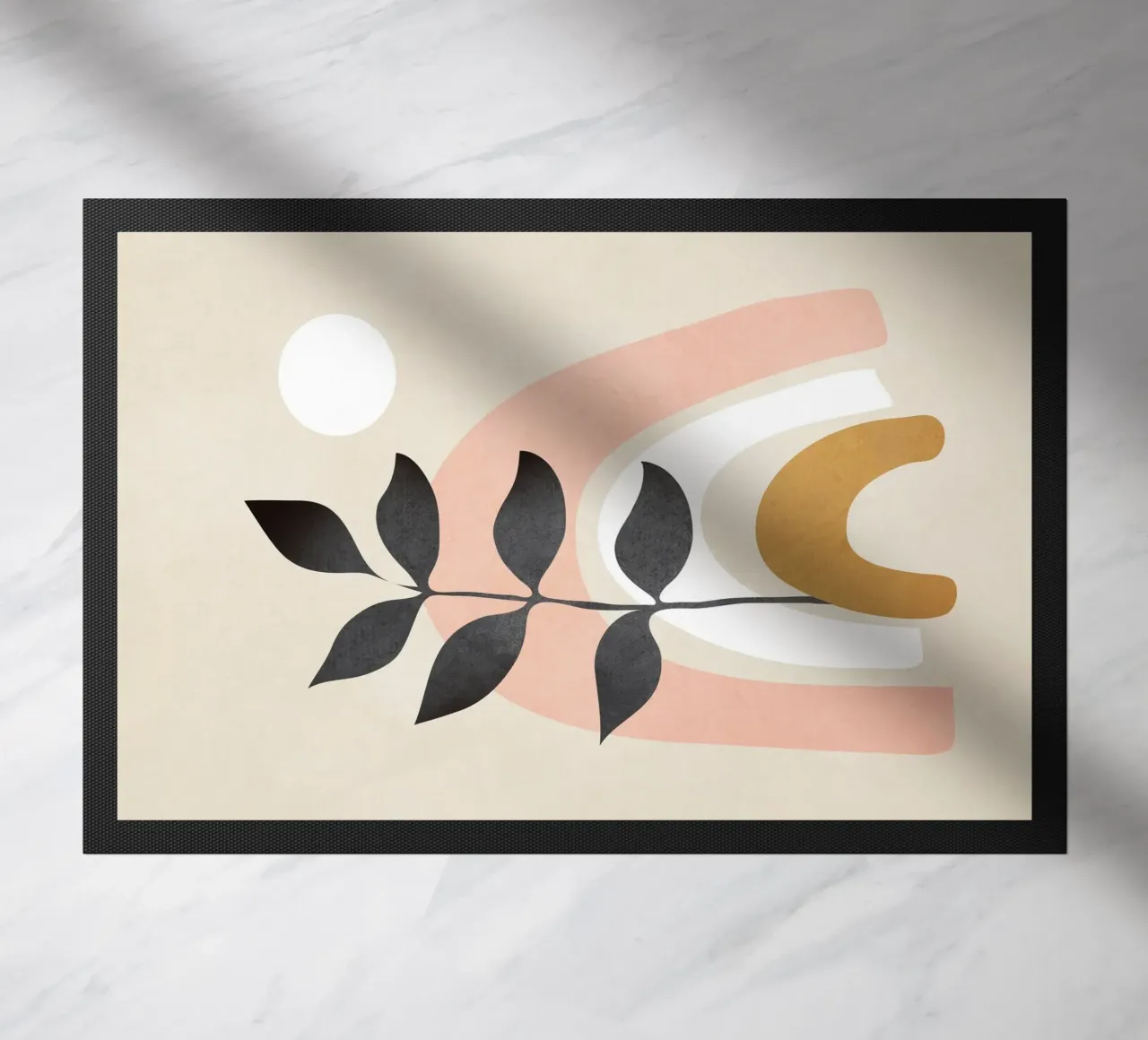 Minimal Abstract Shapes 17 Fußmatte von Nadjaa