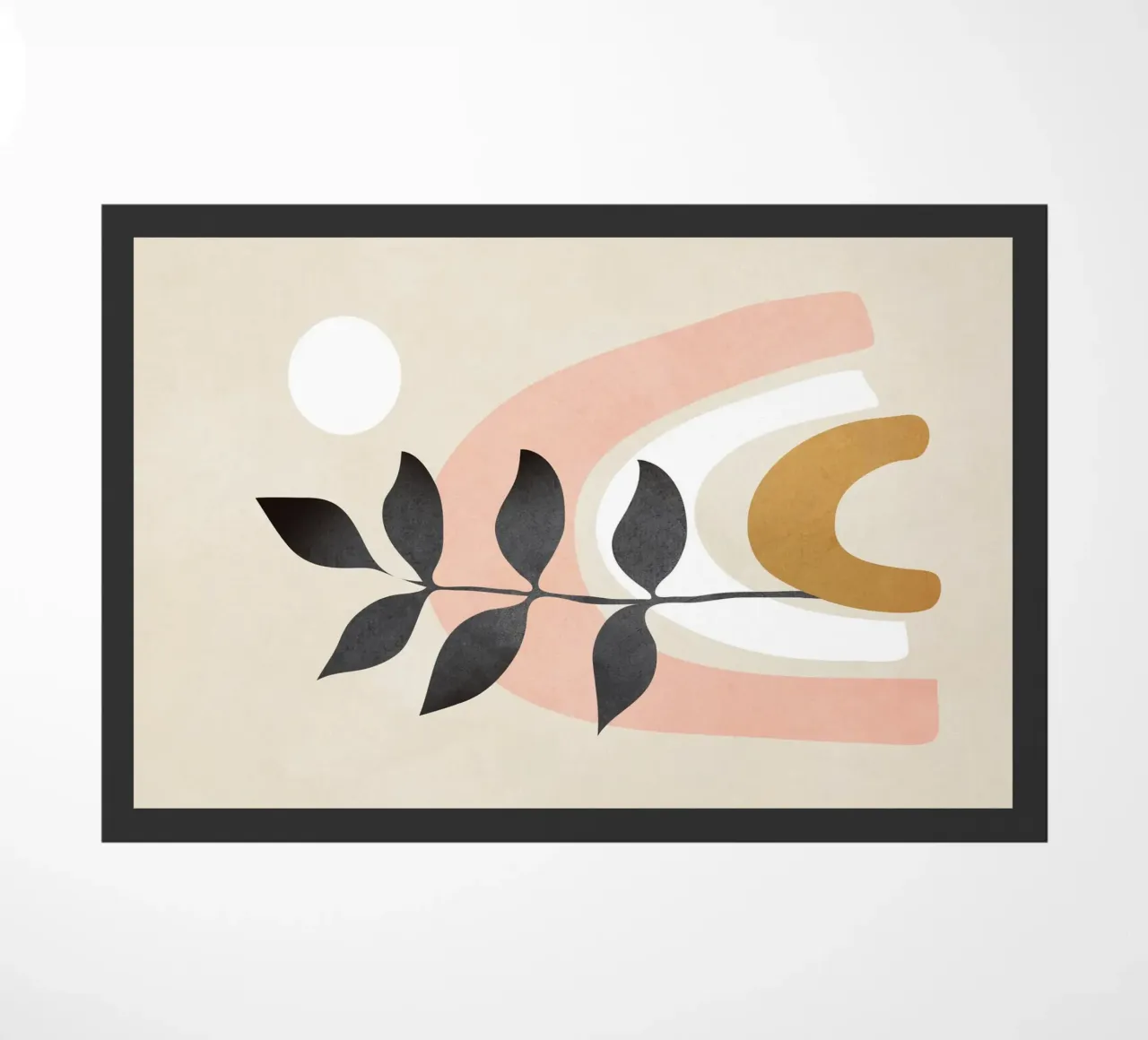 Minimal Abstract Shapes 17 Fußmatte von Nadjaa