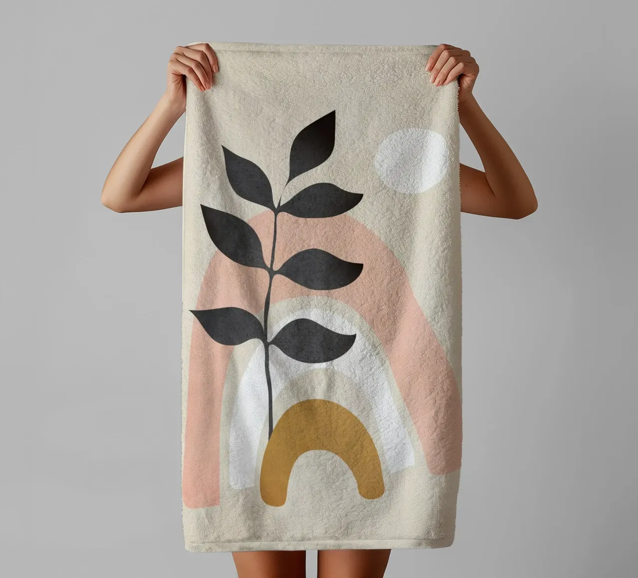 Minimal Abstract Shapes 17 asciugamano da bagno da Nadjaa
