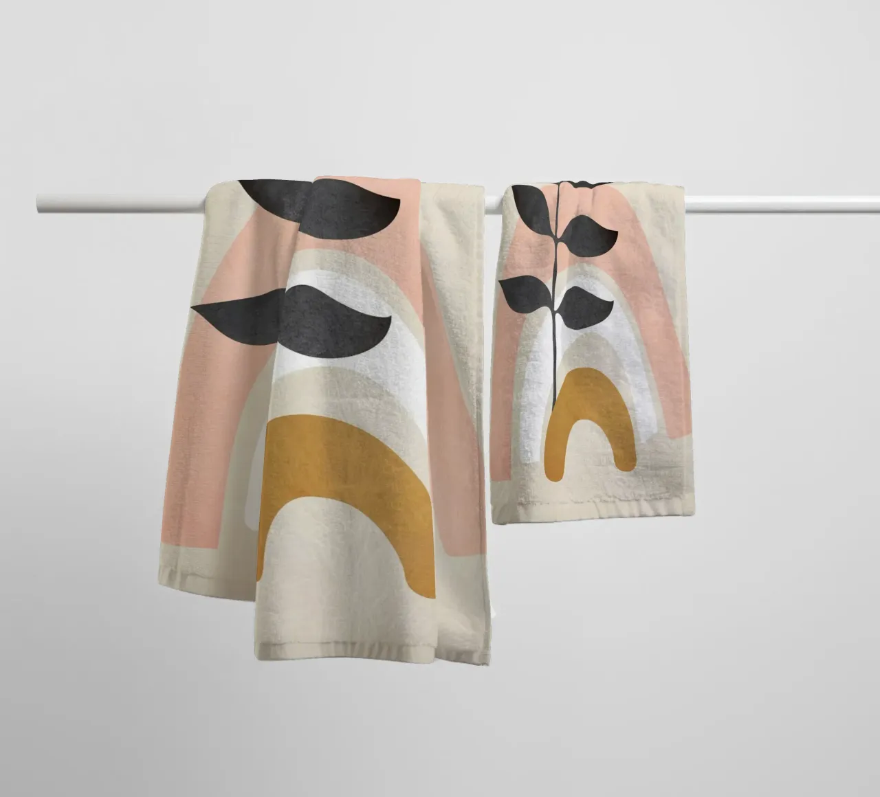 Minimal Abstract Shapes 17 asciugamano da bagno da Nadjaa