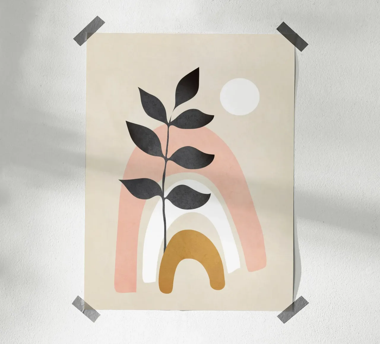 Minimal Abstract Shapes 17 carta hahnemühle da Nadjaa