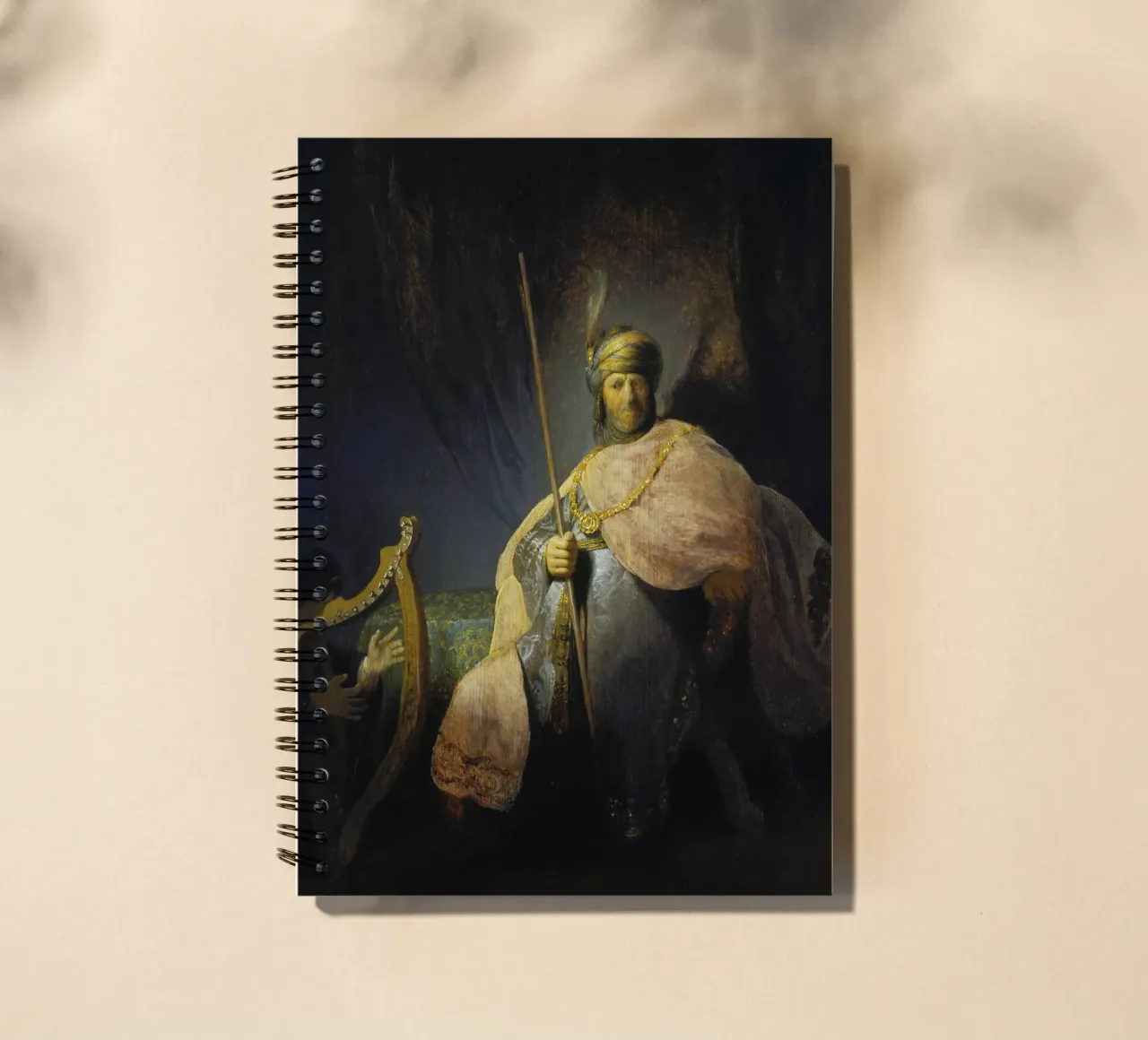 Rembrandt - David Playing the Harp in front of Saul spiral notebook by ARTOTHEK