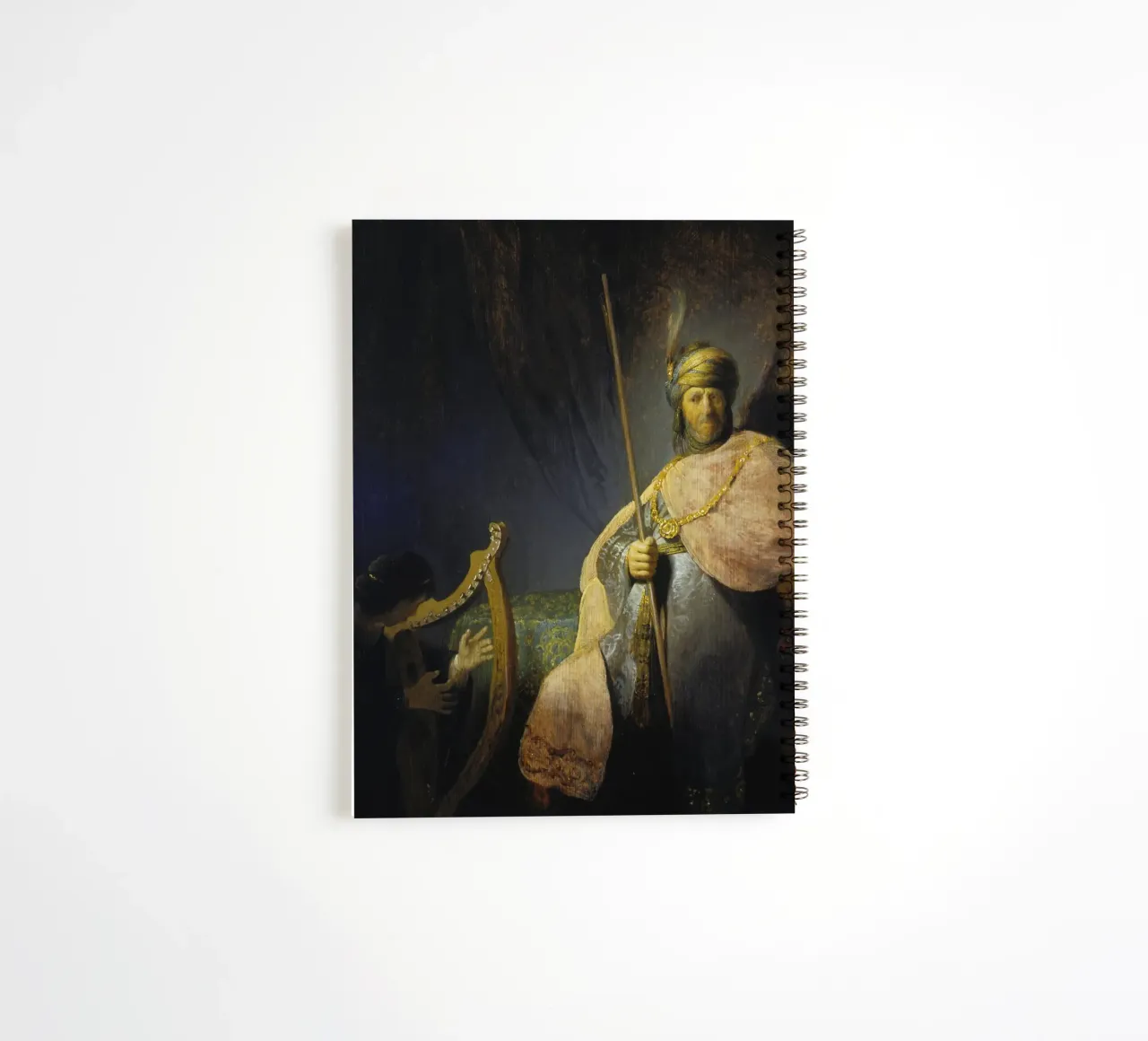 Rembrandt - David Playing the Harp in front of Saul spiral notebook by ARTOTHEK