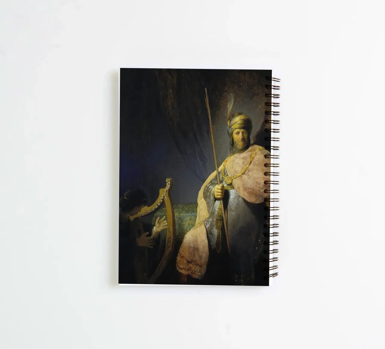 Rembrandt - David Playing the Harp in front of Saul spiral notebook by ARTOTHEK