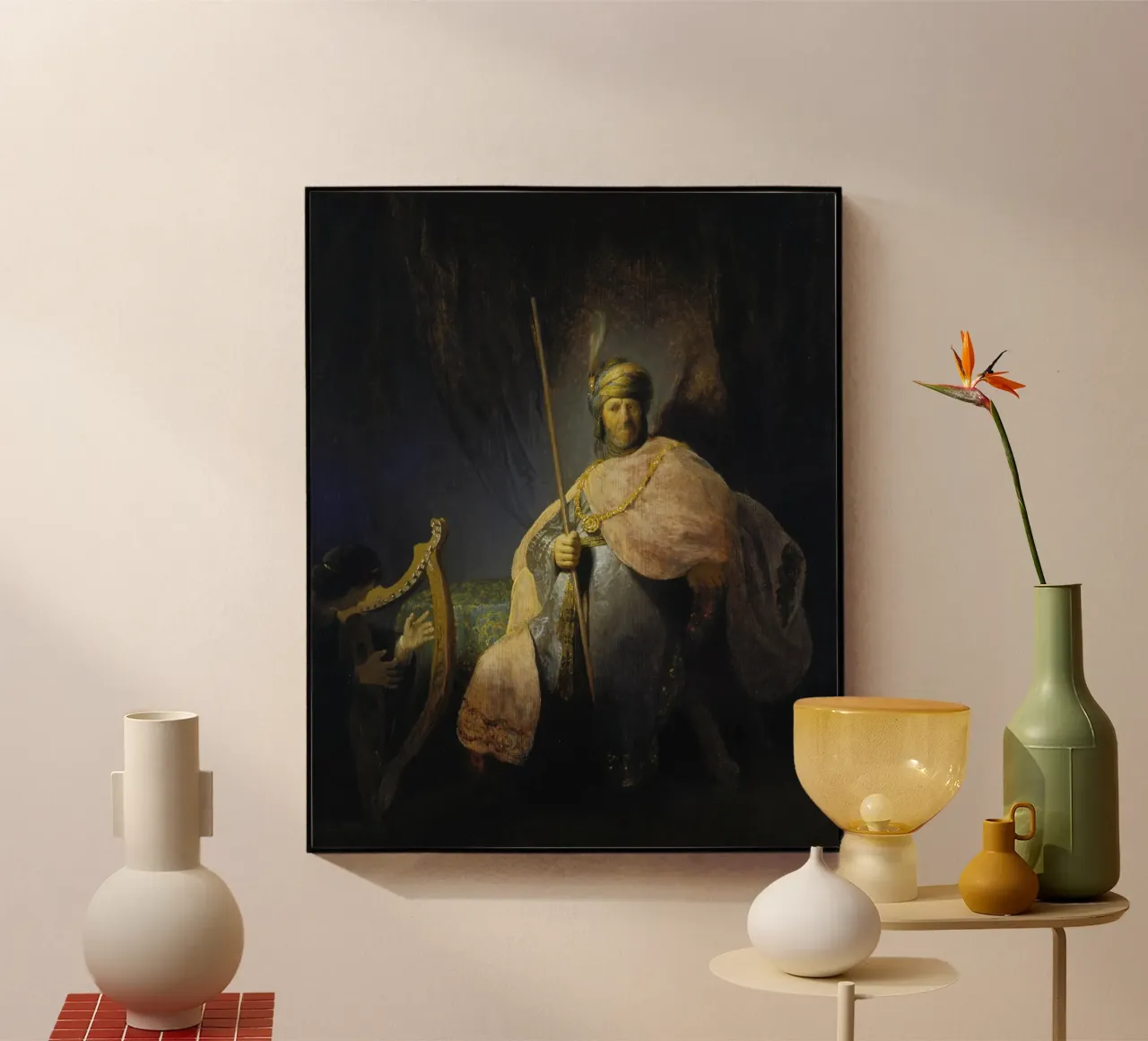 Rembrandt - Davide che suona l'arpa davanti a Saul plexiglass da ARTOTHEK