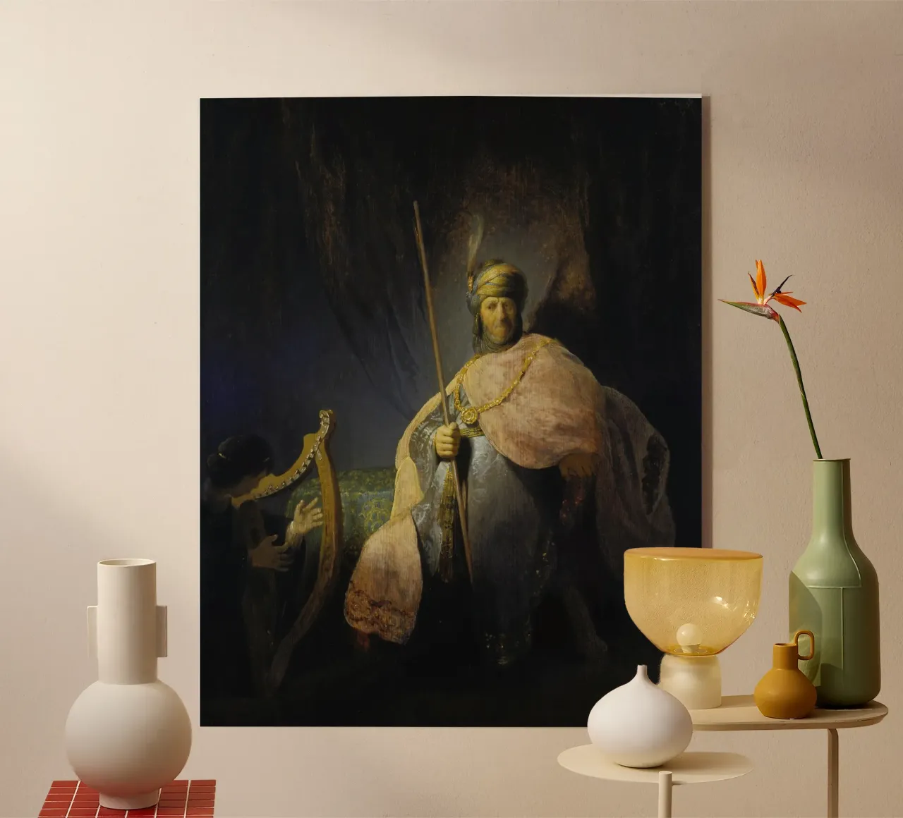 Rembrandt - Davide che suona l'arpa davanti a Saul plexiglass da ARTOTHEK