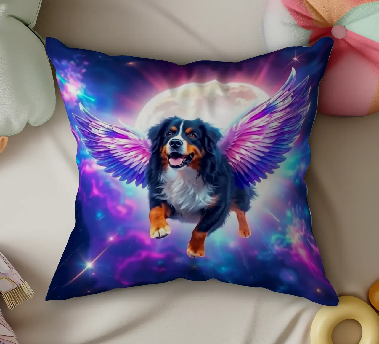 An Angel of Heaven #45 decorative cushion by Yumis.Beargang.and.Me